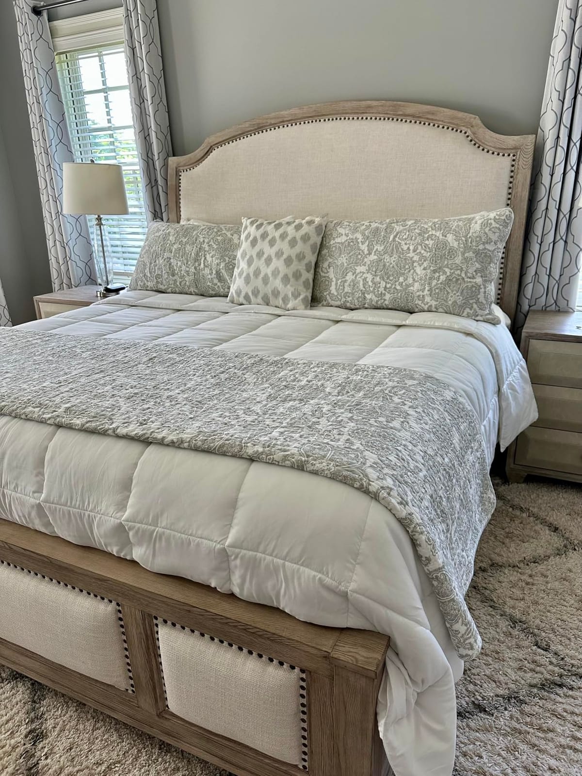COHOME All-Season King Size Cooling Comforter Duvet Insert - White | Quilted Down Alternative Comforter, Luxury Hotel Breathable Soft Comforter, Anti-Clump Tech & 8 Tabs, Reversible, 90