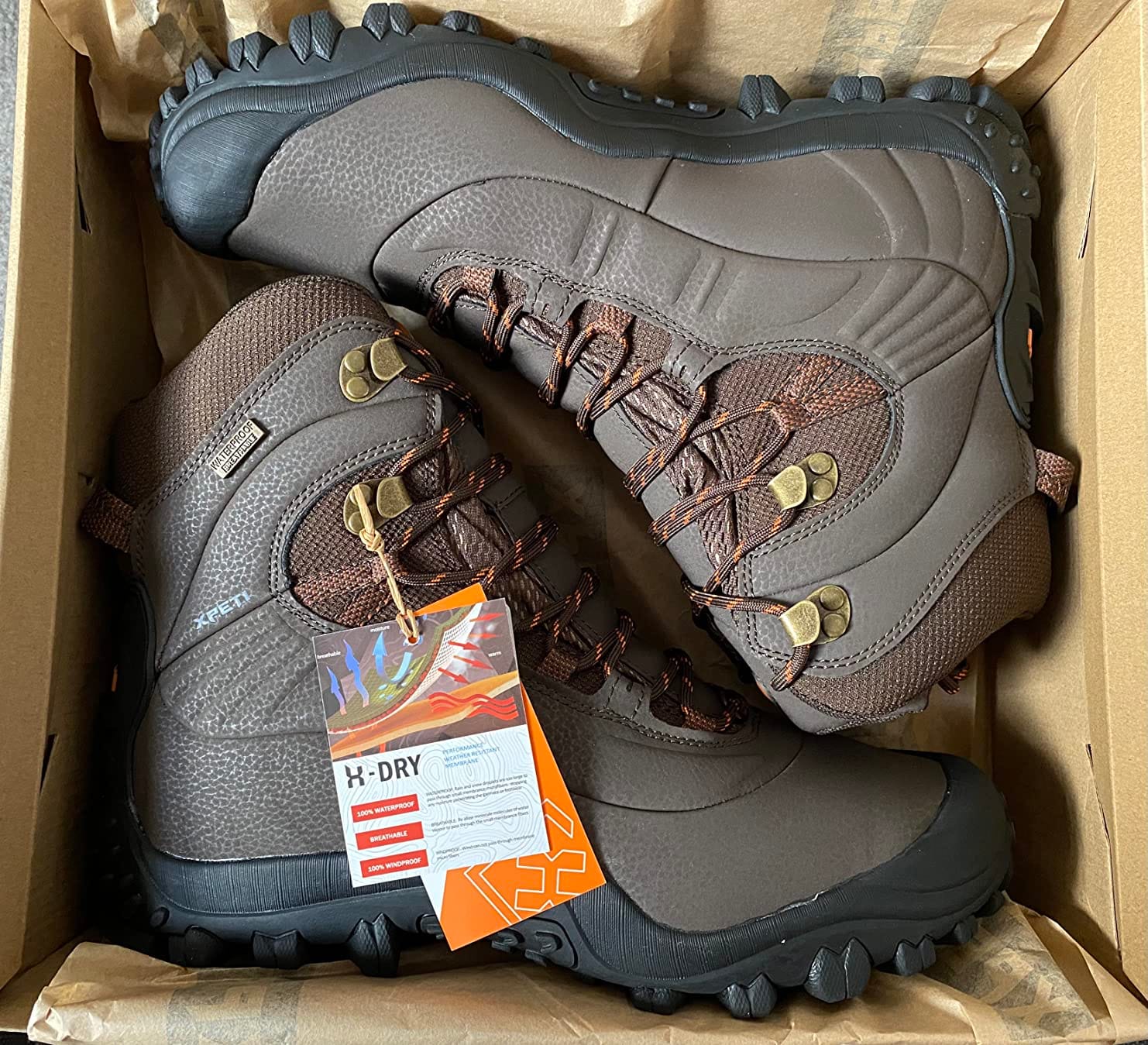 XPETI Men's Thermator Mid-Rise Lightweight Hiking Insulated Non-Slip Outdoor Boots customer photo 1