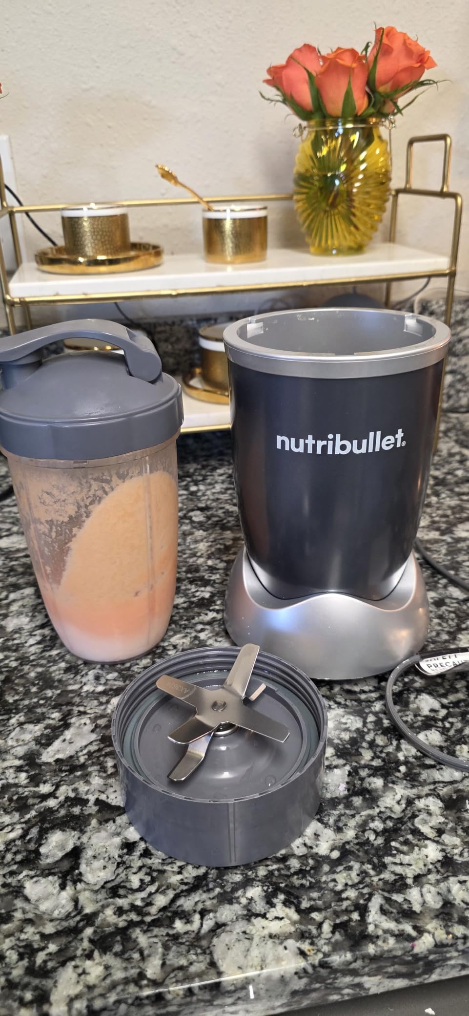 Nutribullet Personal Blender, Shakes, Smoothies, Food Prep, and Frozen Blending, 24 Ounces, 600 Watt customer photo 2