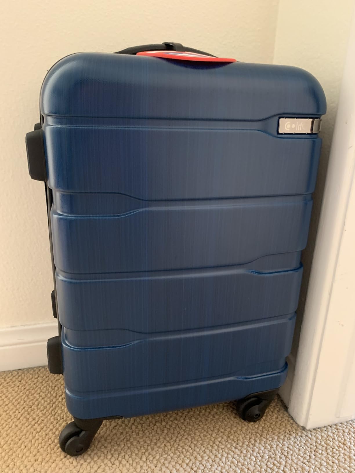 Coolife Carry On Luggage Hardside Suitcase with Spinner Wheels, 20in | 22x14x9 Airline Approved, Lightweight ABS+PC, Travel Suitcase with TSA Lock, Spinner Wheels, Durable Zipper, Charcoal customer photo 1