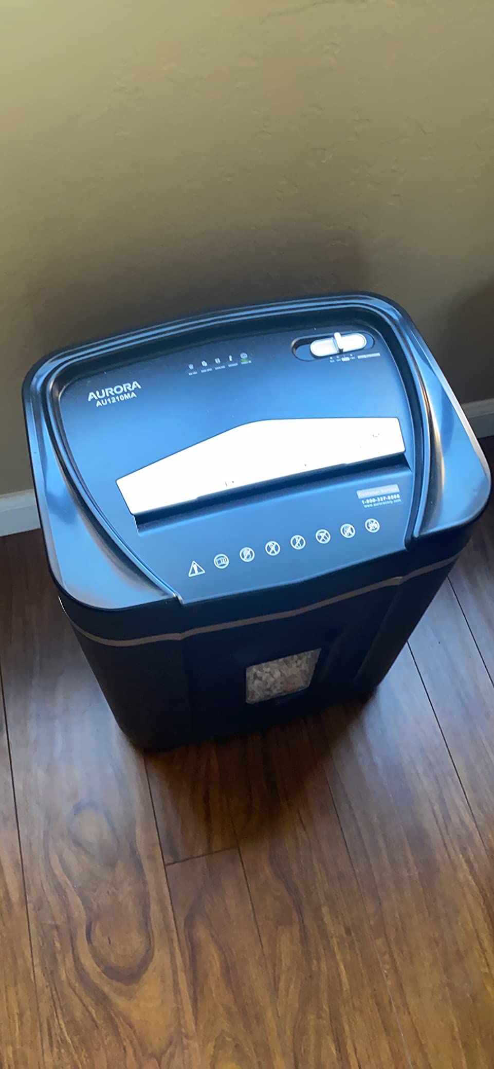 Aurora AU1210MA Professional Grade High Security 12-Sheet Micro-Cut Paper/CD and Credit Card/ 60 Minutes Continuous Run Time Shredder customer photo 1