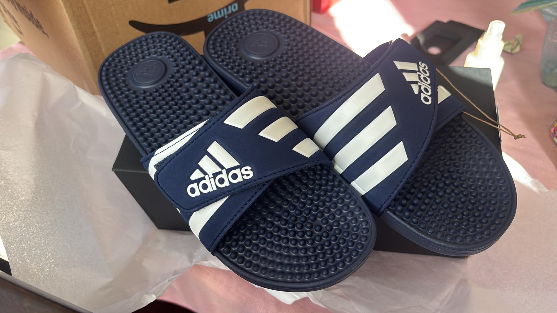adidas Men's Adissage Slide Sandals | Casual Sandals customer photo 1