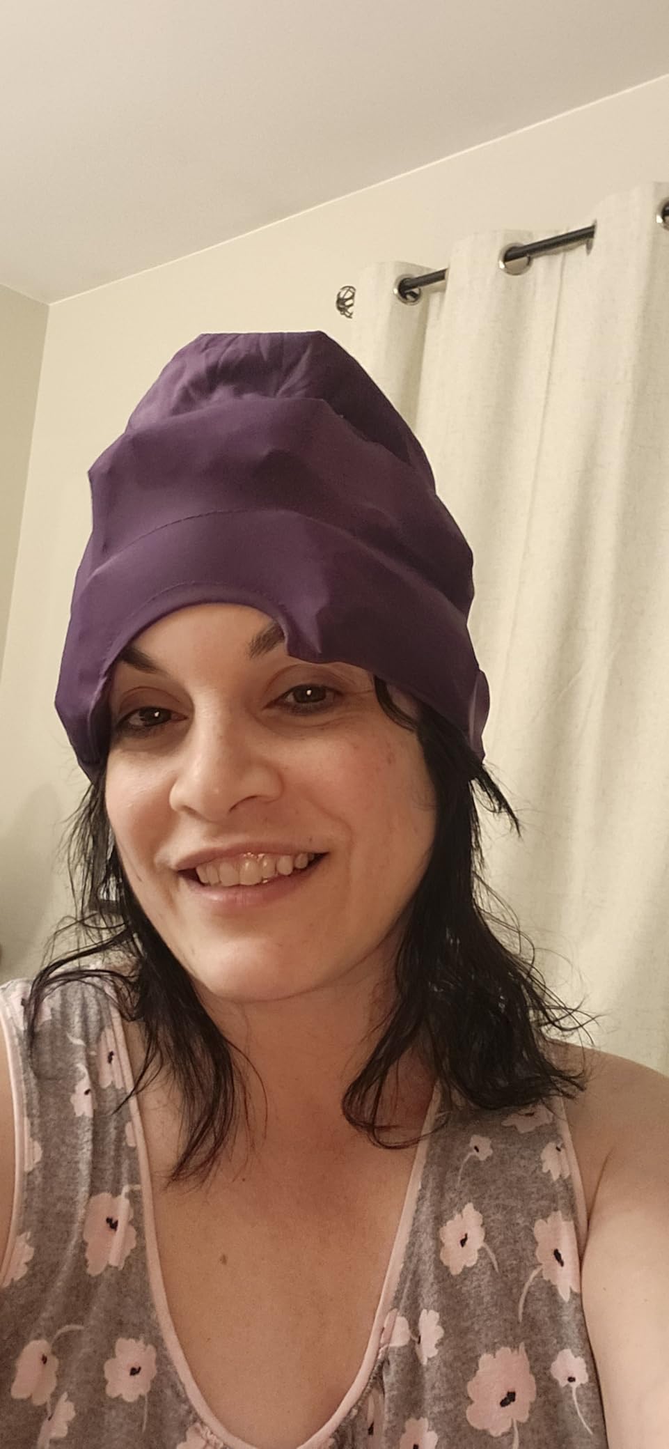 Magic Gel Migraine Ice Head Wrap - Real Migraine & Headache Relief | The Original Headache Cap | Cold, Comfortable, Dark & Cool; Endorsed by Physicians, Loved by Thousands - Purple customer photo 1