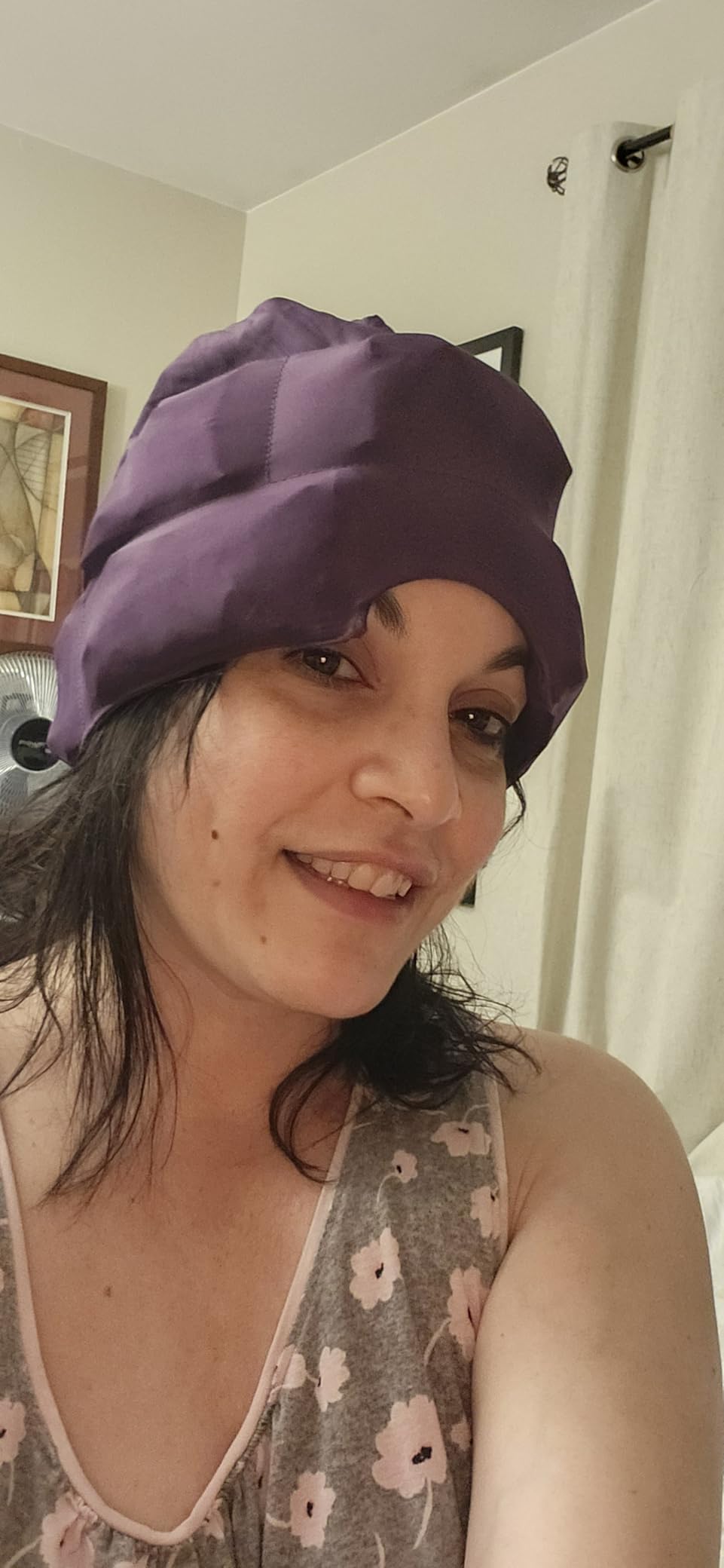 Magic Gel Migraine Ice Head Wrap - Real Migraine & Headache Relief | The Original Headache Cap | Cold, Comfortable, Dark & Cool; Endorsed by Physicians, Loved by Thousands - Purple customer photo 2