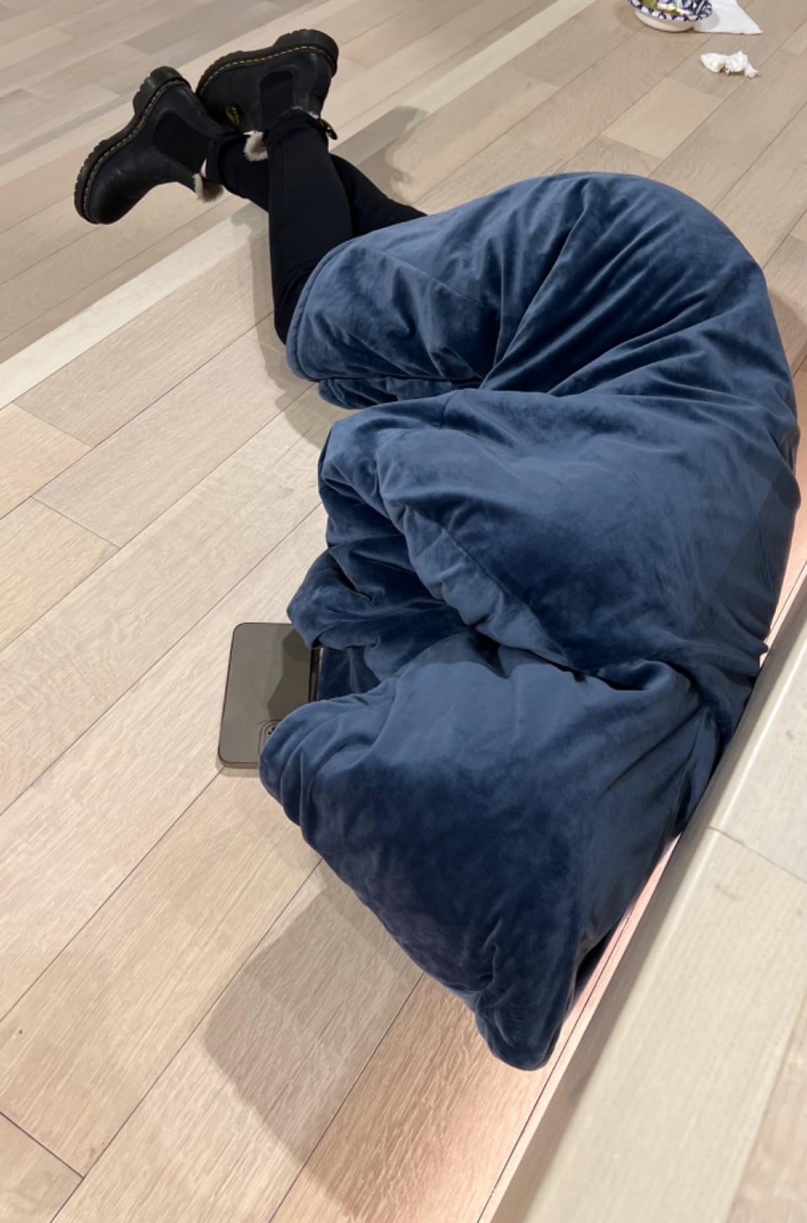 THE COMFY Original | Shark Tank | Patented | Sherpa Wearable Blanket Hoodie customer photo 1