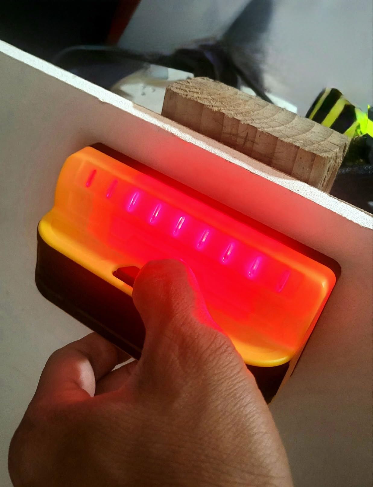 Franklin Sensors ProSensor M90 9-Sensor Stud Finder Wall Scanner | Accurate Wood and Metal Stud Detector, Made in the USA, Shows Full Width of Studs, No Calibration Required customer photo 1
