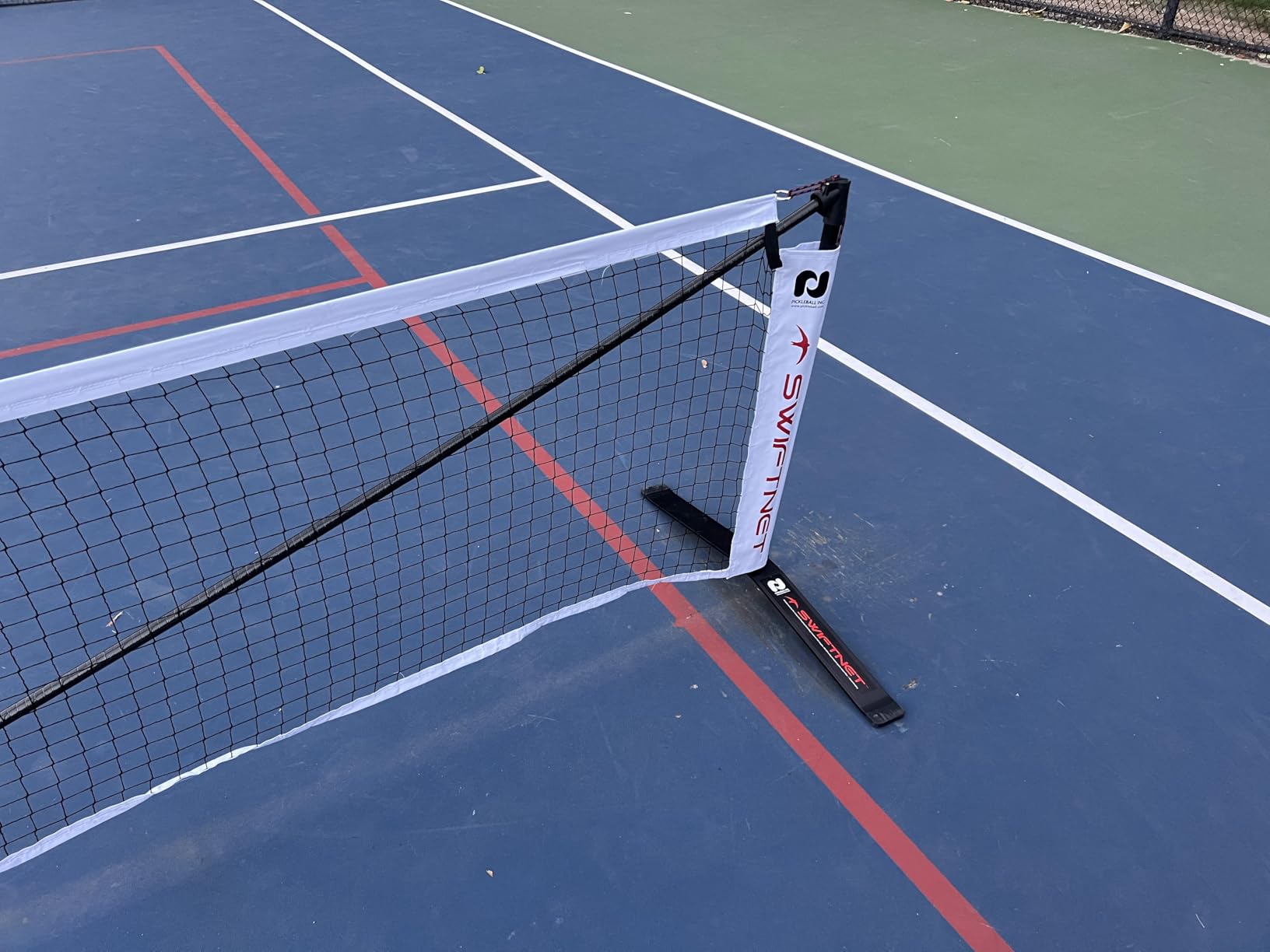 Pickle-Ball SwiftNet 2.1 Portable Pickleball Net System, Lightweight carbon-fiber frame with high-tension center support customer photo 2