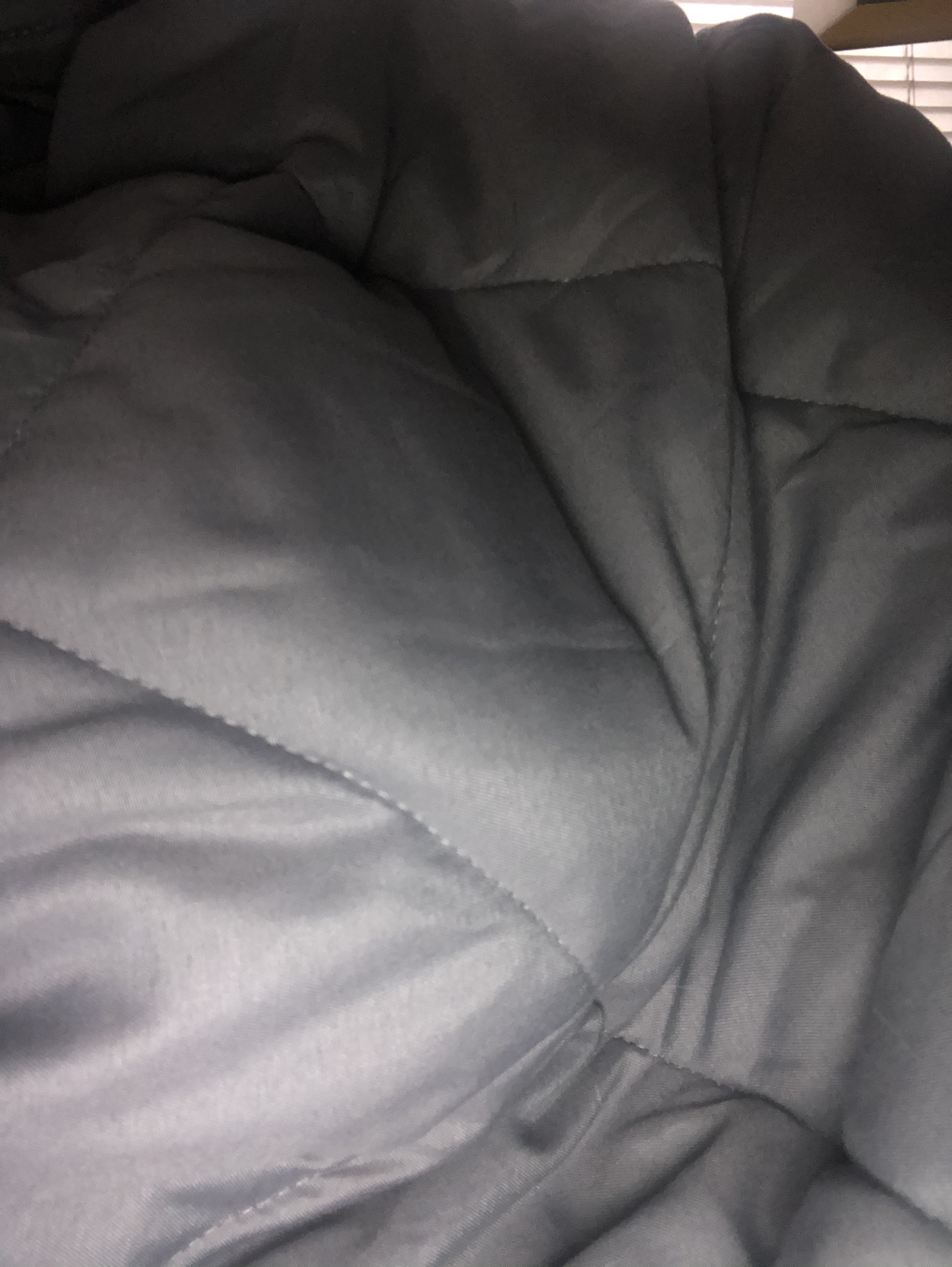 ZZZhen Weighted Blanket - High Breathability - 48''72'' 15LB - Premium Heavy Blankets - Calm Sleeping for Adult and Kids, Durable Quilts Grey, 48''72'' - 15LB customer photo 1
