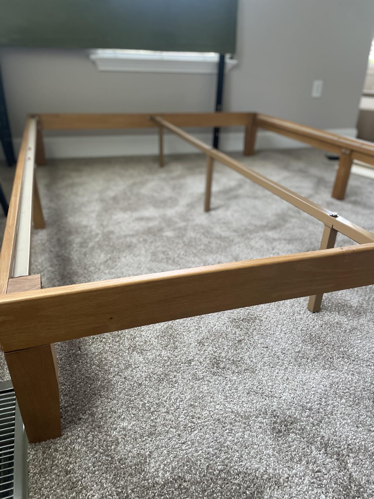 Mellow Naturalista Classic - 12 Inch Solid Wood Platform Bed with Wooden Slats, No Box Spring Needed, Easy Assembly, Queen, Pine customer photo 2