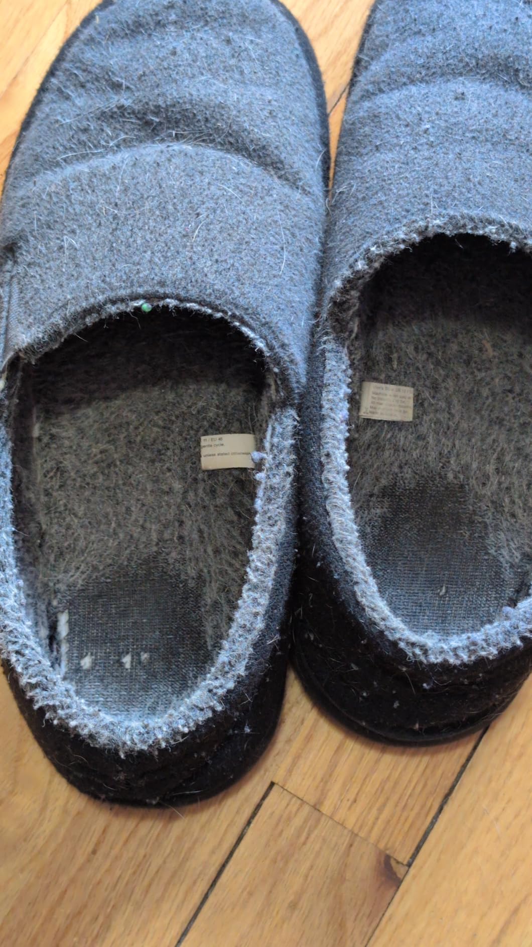 Zigzagger Men's Wool Slippers, Fuzzy Fleece Memory Foam House Shoes customer photo 2