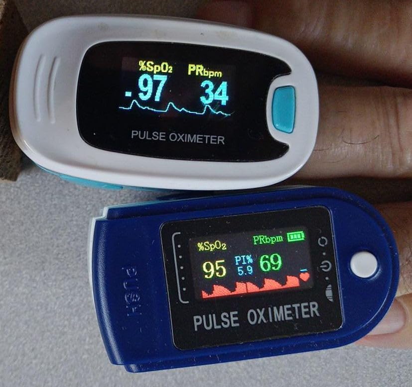 CONTEC Pulse Oximeter, SpO2 & PR Waveform Blood Oxygen Monitor with Lanyard | CMS50DA Clinical Grade customer photo 2