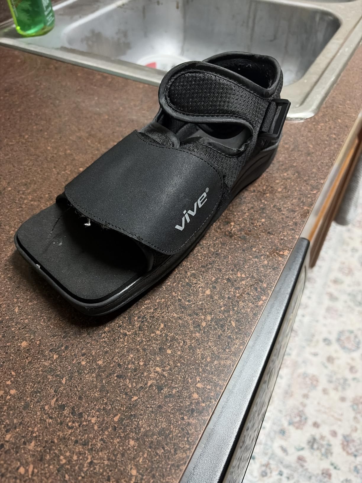 Vive Post Op Shoe - Lightweight Medical Walking Boot with Adjustable Strap | Orthopedic Recovery Cast Shoe for Post Surgery, Fractured Foot, Injured Toes, Stress Fracture, Sprains - Left or Right Foot customer photo 1