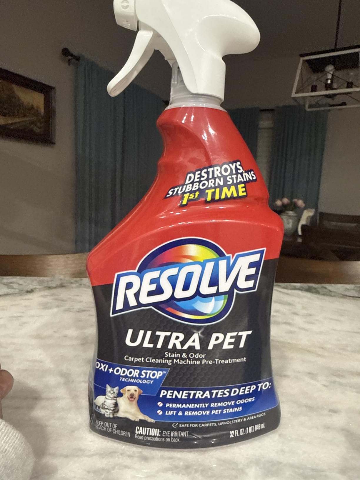 Resolve Ultra Pet Carpet Cleaner Spray, 32oz customer photo 1