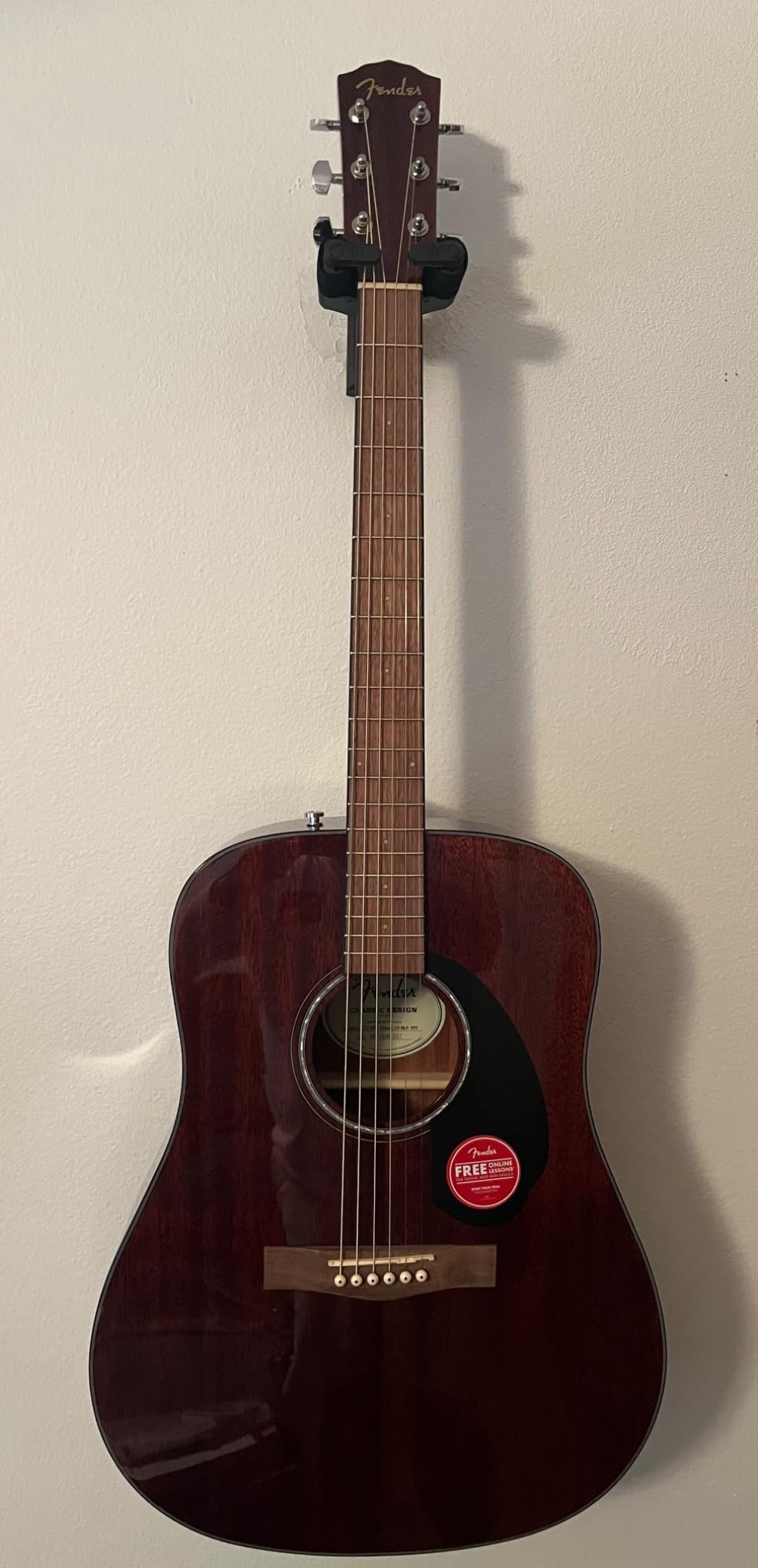Fender CD-60S Dreadnought Acoustic Guitar, All-Mahogany, 2-Yr Warranty | CD-60S Dreadnought Classic Design with Rounded Walnut Fingerboard, Glossed Finish, All-Mahogany Construction customer photo 1