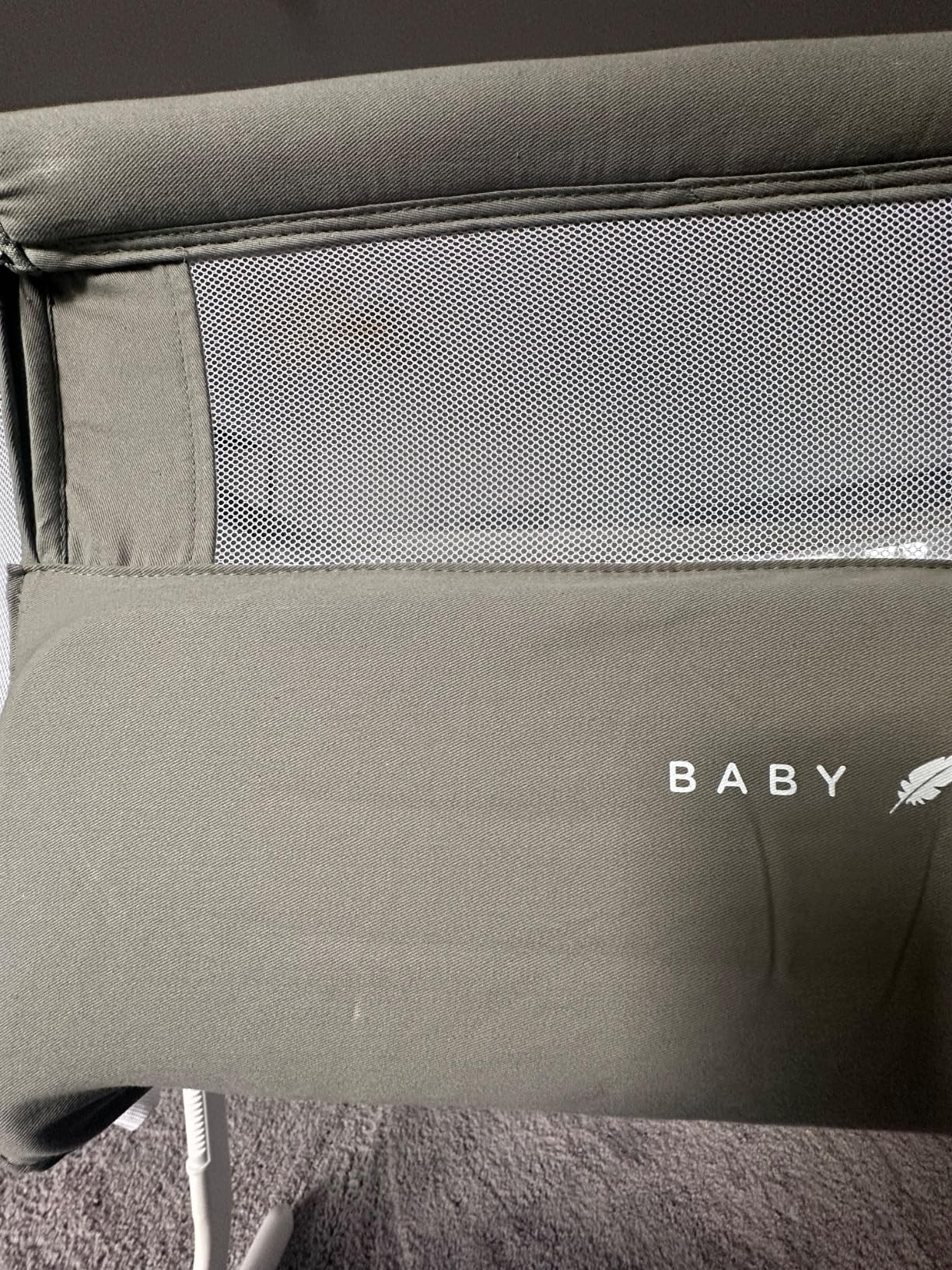 Baby Delight Beside Me Dreamer Bassinet | Bedside Sleeper | 7-Position Height Adjustment | Charcoal Tweed customer photo 2