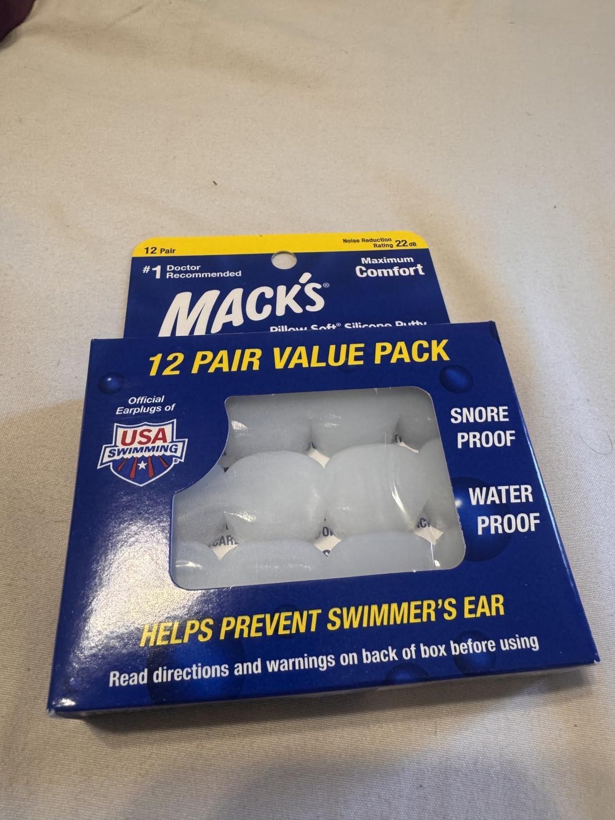 Mack's Pillow Soft Silicone Earplugs, 12 Pair - Moldable Silicone Putty Ear Plugs for Sleeping customer photo 1