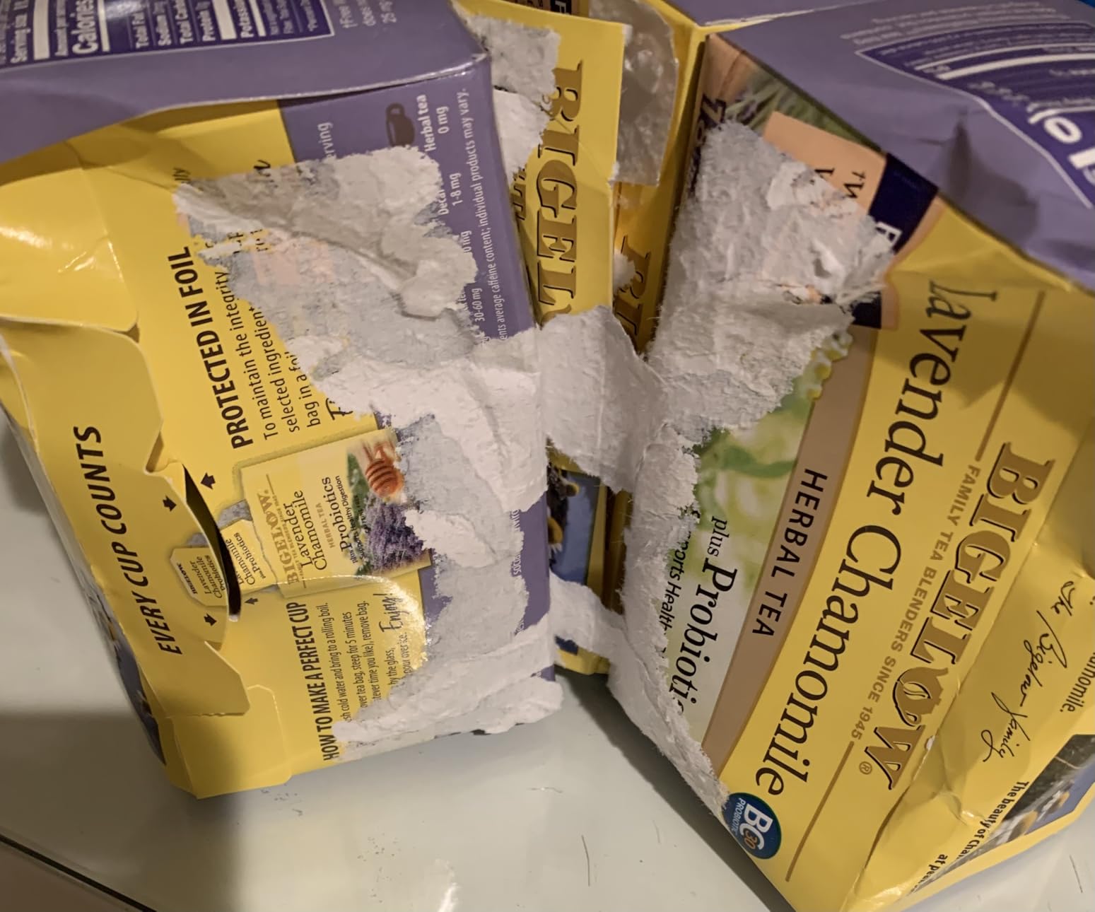 Bigelow Tea Lavender Chamomile Plus Probiotics, 18 Count (Pack of 6) | Caffeine Free with Lavender Chamomile, 108 Total Tea Bags customer photo 2