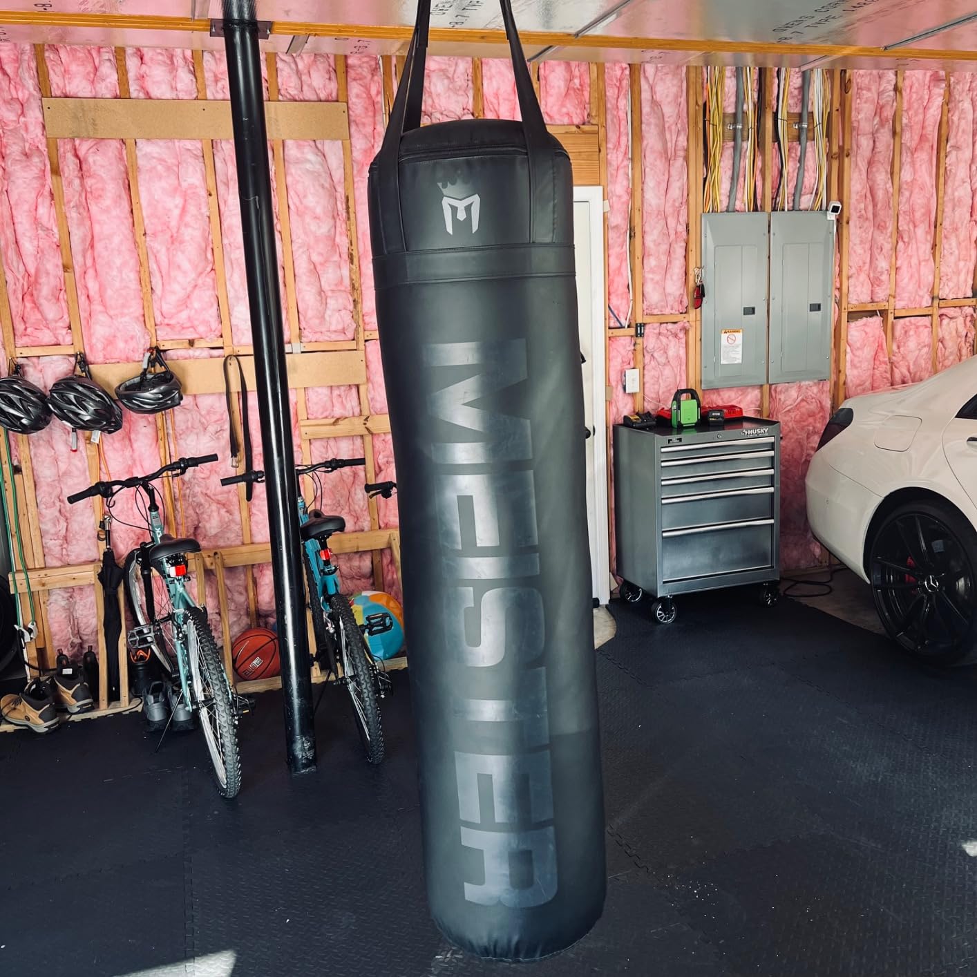 Meister 100lb Filled Heavy Bag for Boxing, MMA & Muay Thai | Professional 60