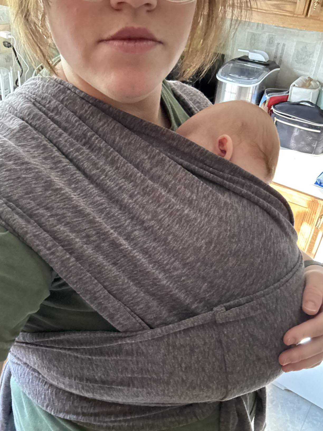 Koala Babycare Baby Carrier Wrap, Easy to Wear As a T-Shirt - Original Baby Carrier Newborn to Toddler - Sling One Size Fits All - Baby Wraps Carrier Up to 22lbs customer photo 2