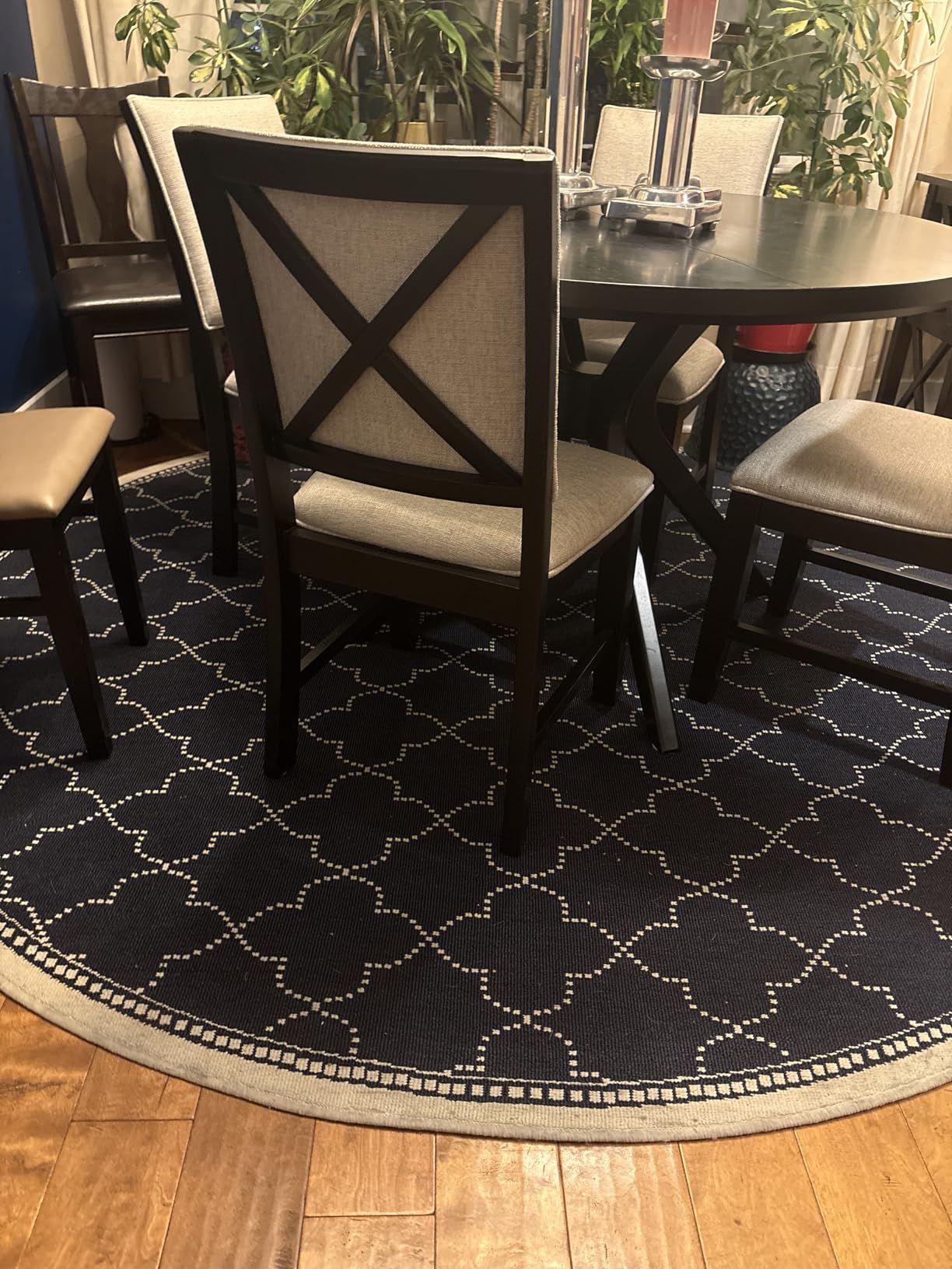 Veken Non Slip Rug Pad Gripper 8 x 10 Feet Extra Thick Pads for Any Hard Surface Floors, Keep Your Rugs Safe and in Place, Under Carpet Mat, with More Than 99 Pieces Anti-Slip Solid Square Pattern customer photo 1