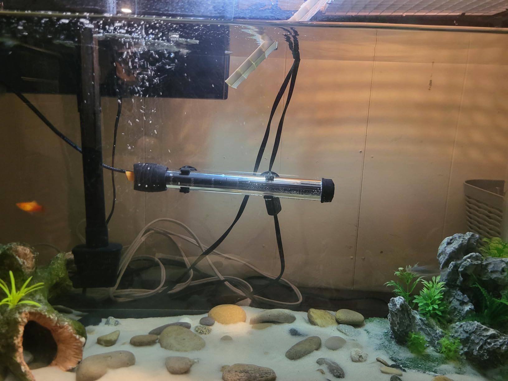Orlushy Submersible Aquarium Heater, Adjustable Fish Tank Heater with Free Thermometer customer photo 2