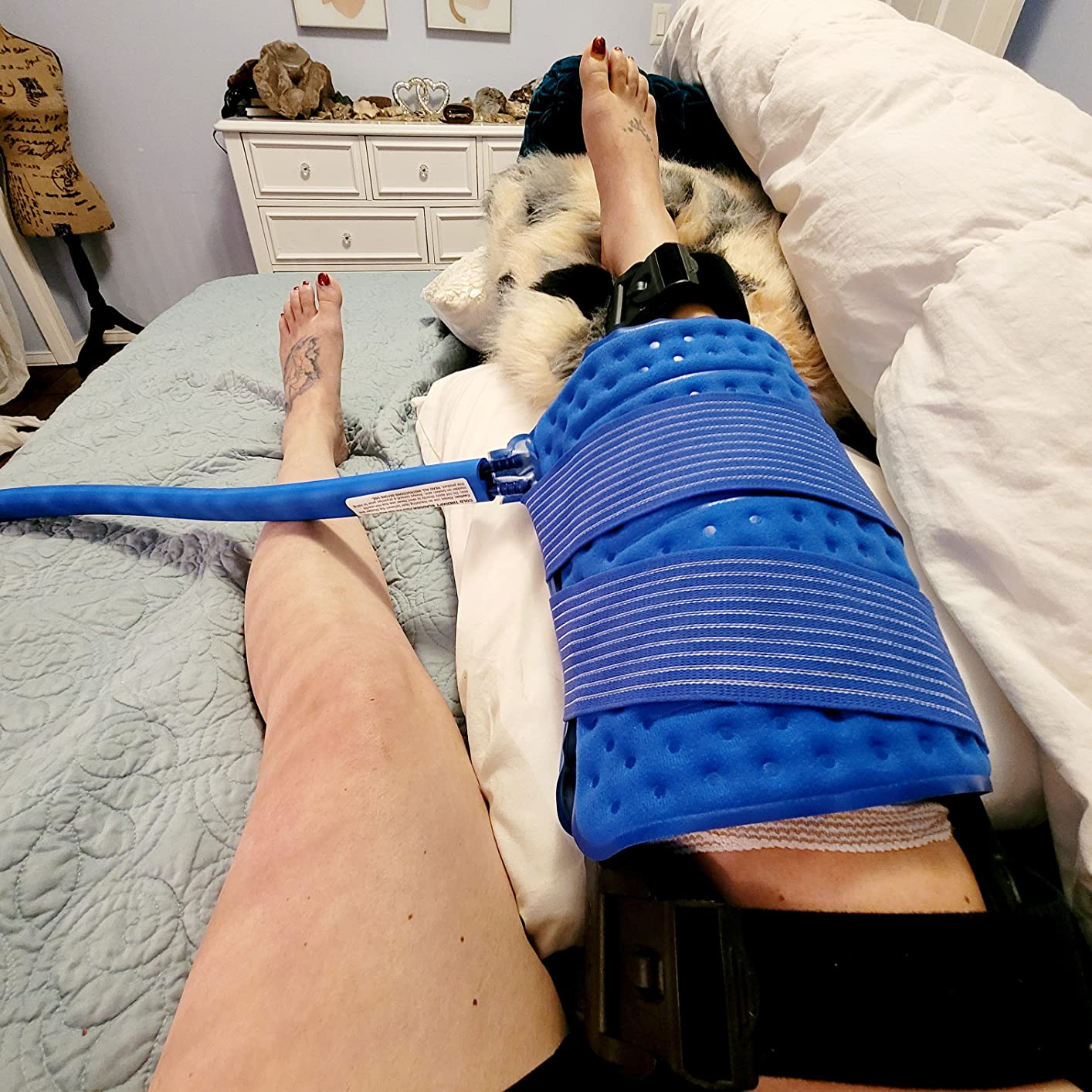 Polar Active Ice 3.0 | 9 QT Cold Therapy Ice Machine | Programmable Timer | Universal Rectangular Compression Pad | Cryotherapy Pain Relief System | Ace Bandage Style Compression customer photo 2