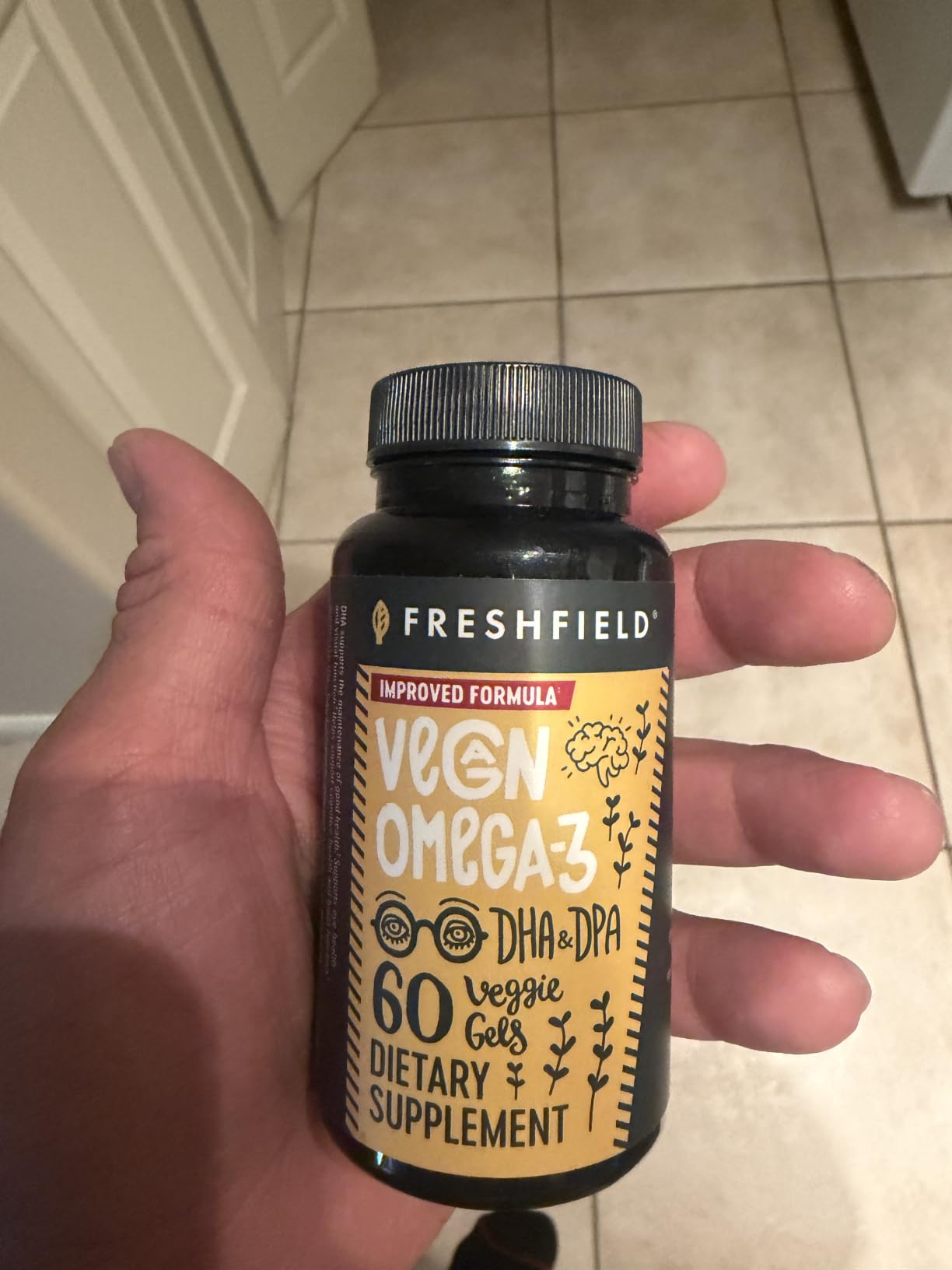 Freshfield Vegan Omega 3, Algae (Algal) Oil, Fish Oil Free Company, Third Party Tested, Carrageenan Free, DHA Supplement w/DPA, Plant Based Omega. Supports Heart, Brain, Joint Health. Lemon Scent customer photo 1