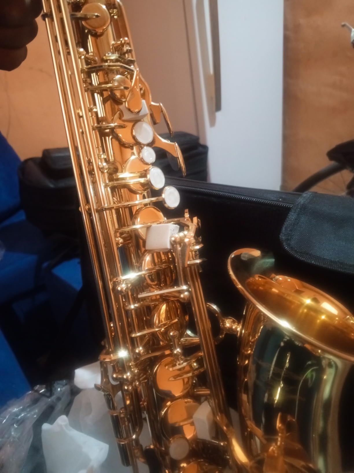 Eastar Alto Saxophone Beginner Student Eb Sax, Golden Full Kit, AS-II customer photo 2
