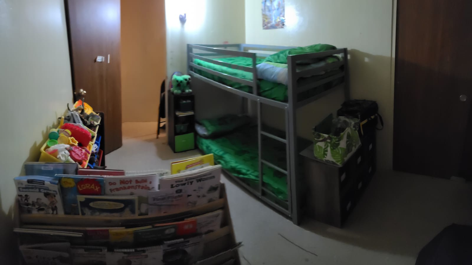 DHP Miles Low Metal Bunk Bed Frame for Kids, With Built-in Ladder, High Guardrail and Metal Slats, Floor Bed Bottom Bunk, No Boxspring Required, For Small Spaces, Twin-Over-Twin, Silver customer photo 1