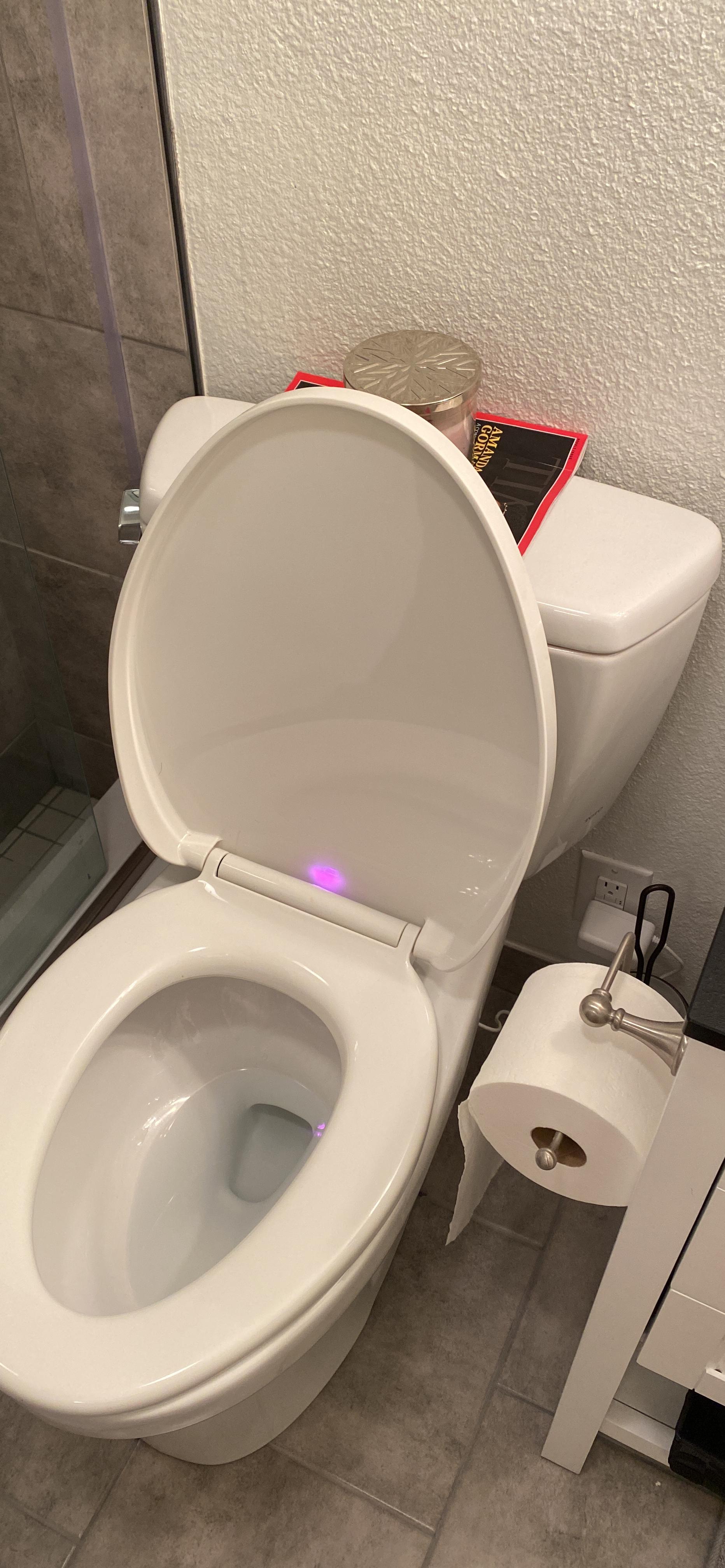 KOHLER 10349-0 PureWarmth Heated Elongated Toilet Seat, Soft Close Toilet Seat, Quiet-Close, Slow Close, Night Light, White customer photo 1
