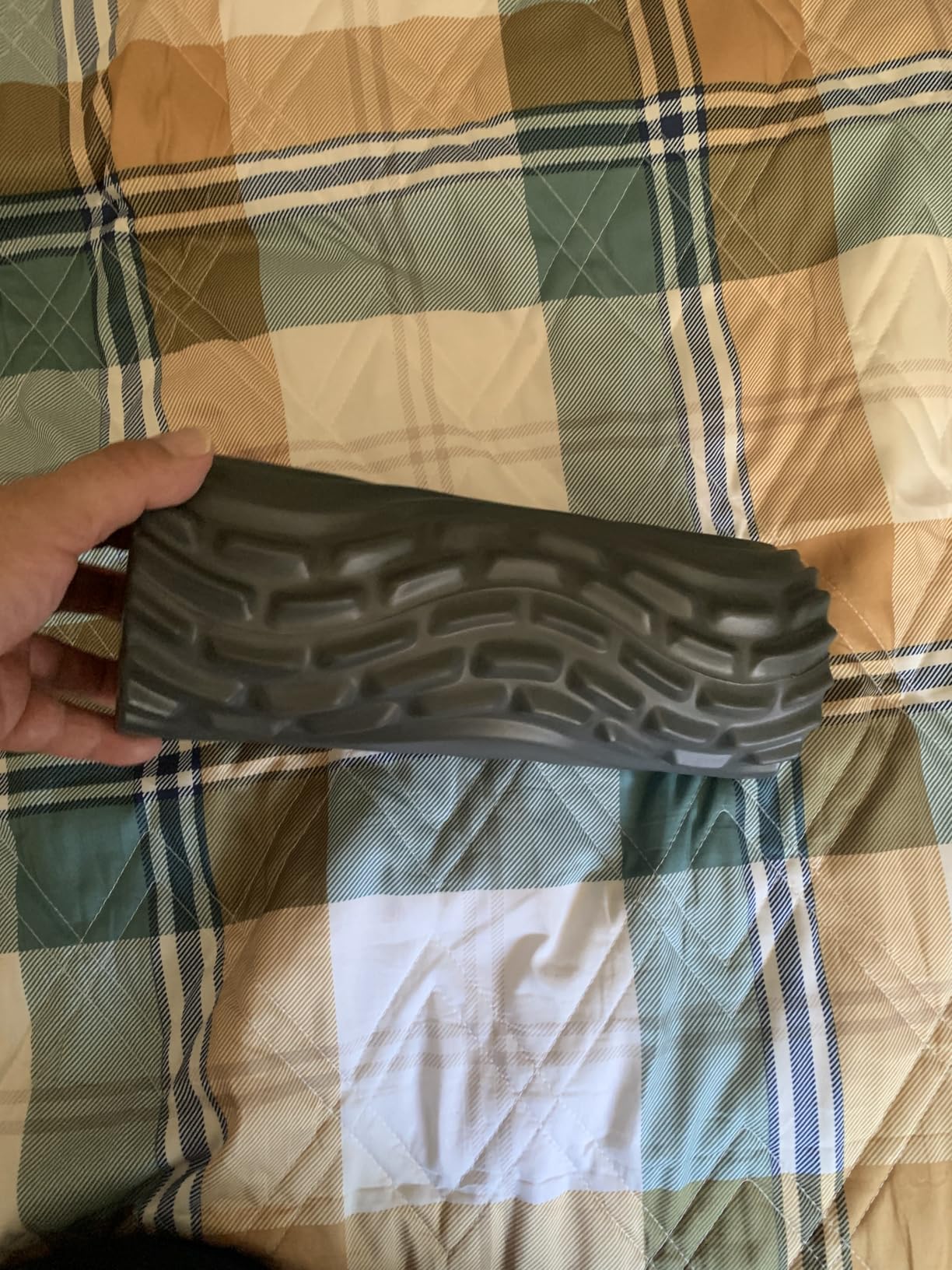 FITINDEX Vibrating Foam Roller for Back Pain, FSA&HSA Eligible, 5-Speed Muscle Massage, Exercise, Muscles Deep Tissue, Physical Therapy, Pilates, Yoga, Neck, Leg, Rechargeable, Travel Portable, Gray customer photo 2