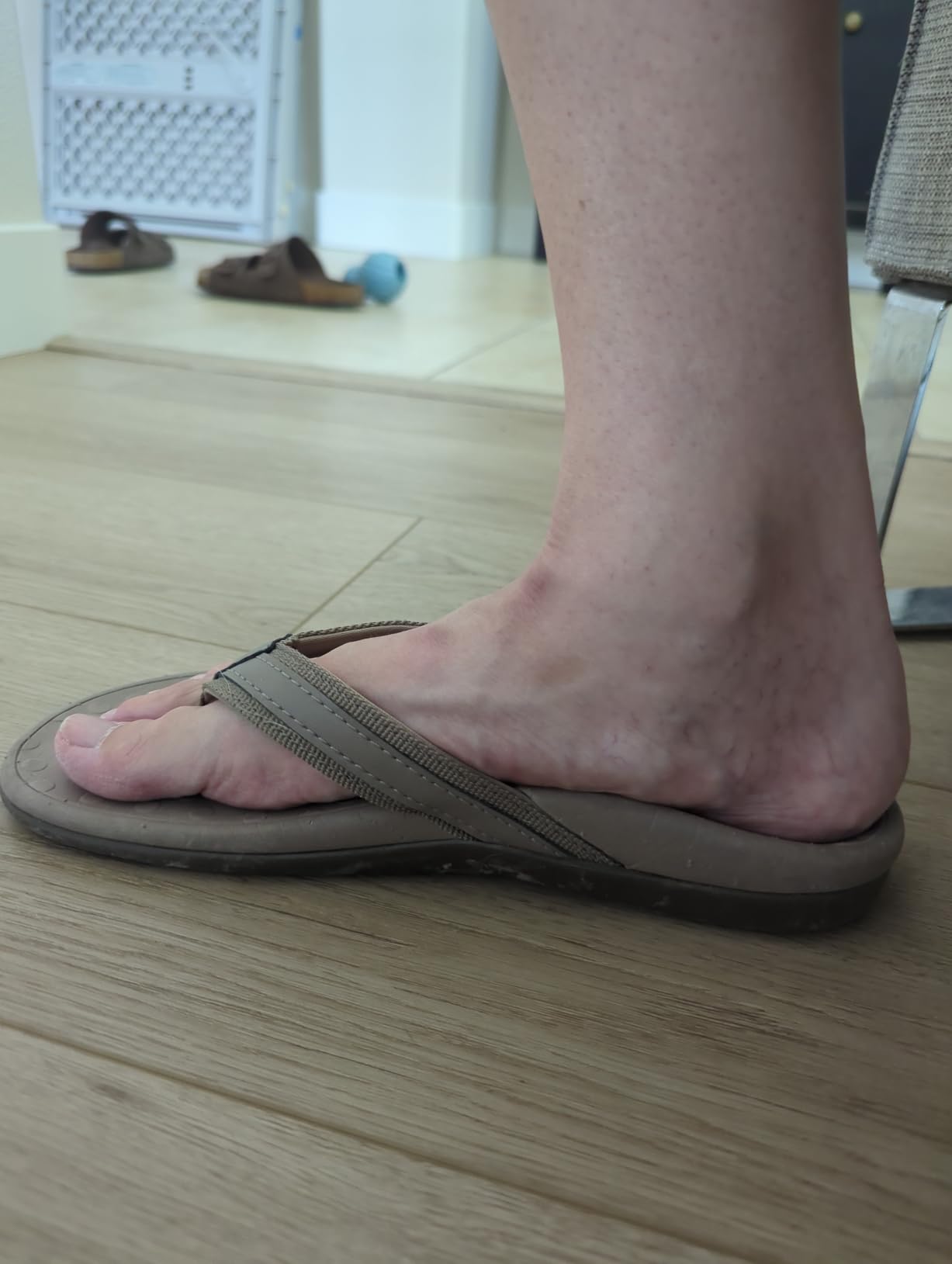 Plantar Fasciitis Feet Sandal with Arch Support - Best Orthotic flip Flops for Flat Feet, Heel Pain- for Women customer photo 2