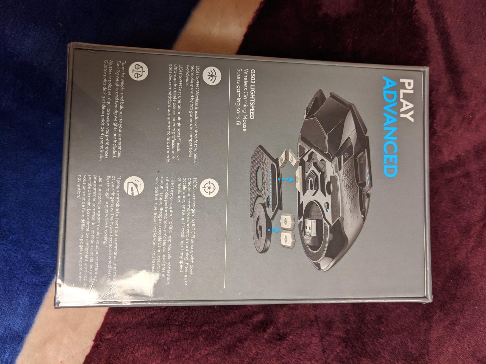 Logitech G502 Lightspeed Wireless Gaming Mouse - Black | RGB, Adjustable Weights, 11 Programmable Buttons, POWERPLAY Compatible, On-Board Memory, for PC/Mac customer photo 1