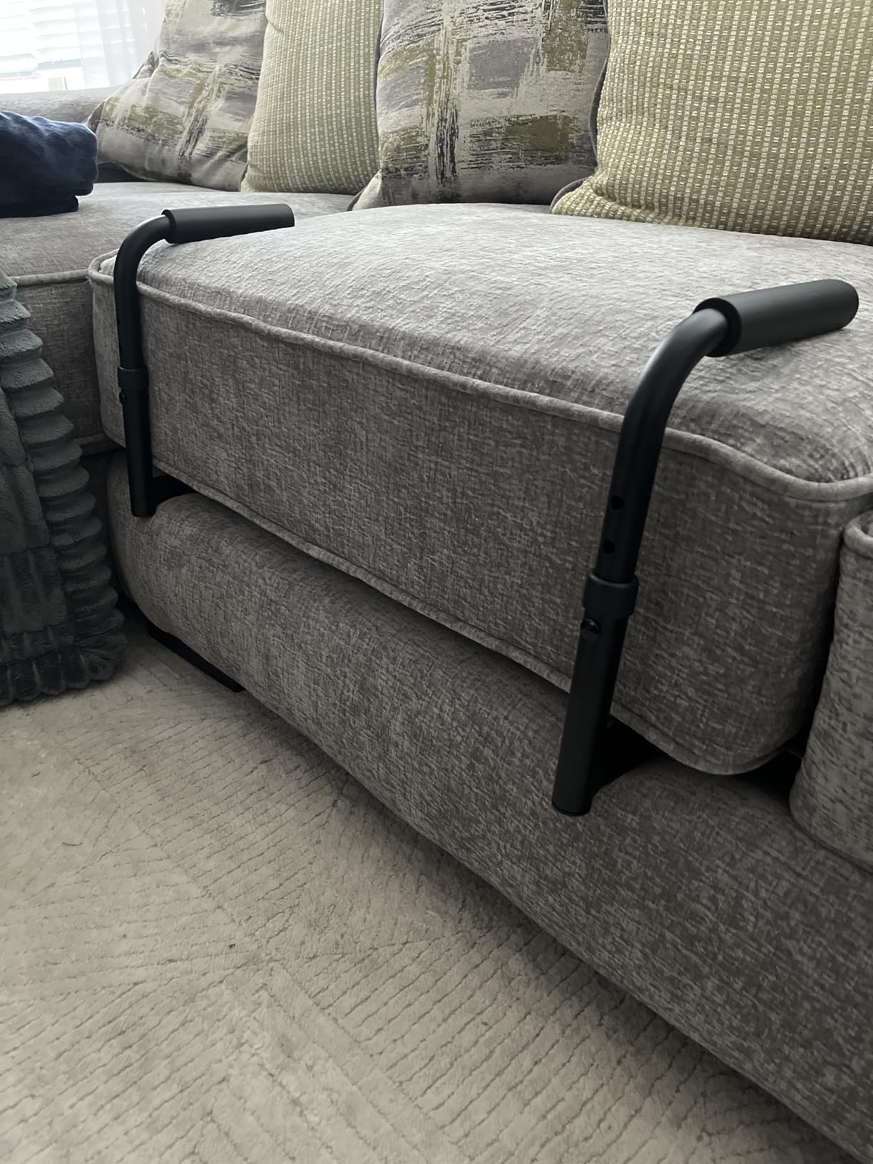 Vive Stand Assist - Mobility Standing Aid Rail for Couch, Chair | Assistance Handle for Patients, Elderly, Seniors and Disabled - Adjustable & Portable Safety Grab Bar for Sitting, Sofa, Home customer photo 2