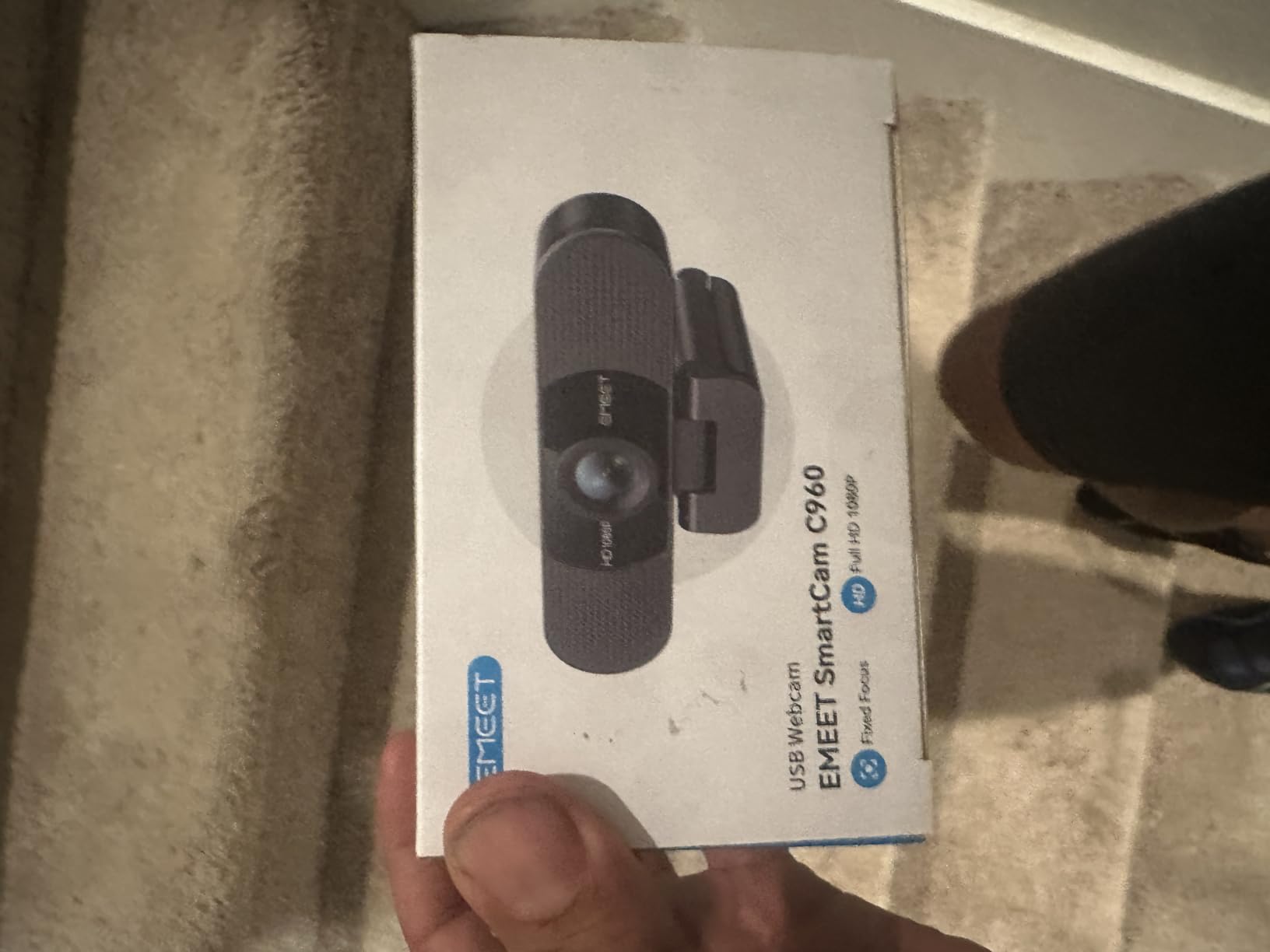 EMEET 1080P Webcam with Microphone, C960 Web Camera, 2 Mics Streaming Webcam, 90°FOV Computer Camera, Plug and Play USB Web Cam for Online Calling/Conferencing, Zoom/Teams/Facetime/YouTube, Laptop/PC customer photo 1
