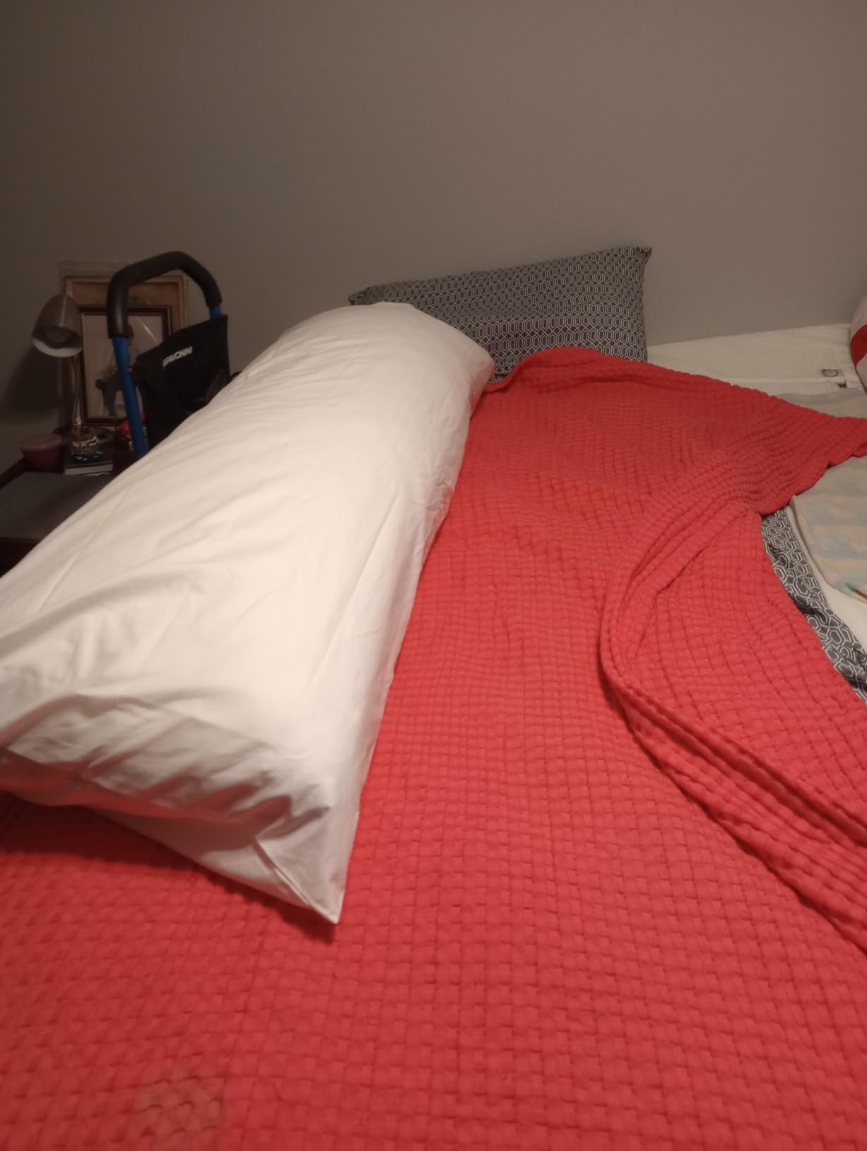 Oubonun Full Body Pillow for Side Sleeper, Adjustable Firm Long Bed Pillow customer photo 2