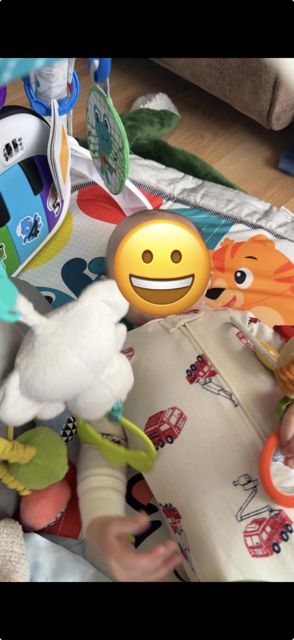 Baby Einstein 4-in-1 Kickin' Tunes Music and Language Play Gym and Piano Tummy Time Activity Mat customer photo 2