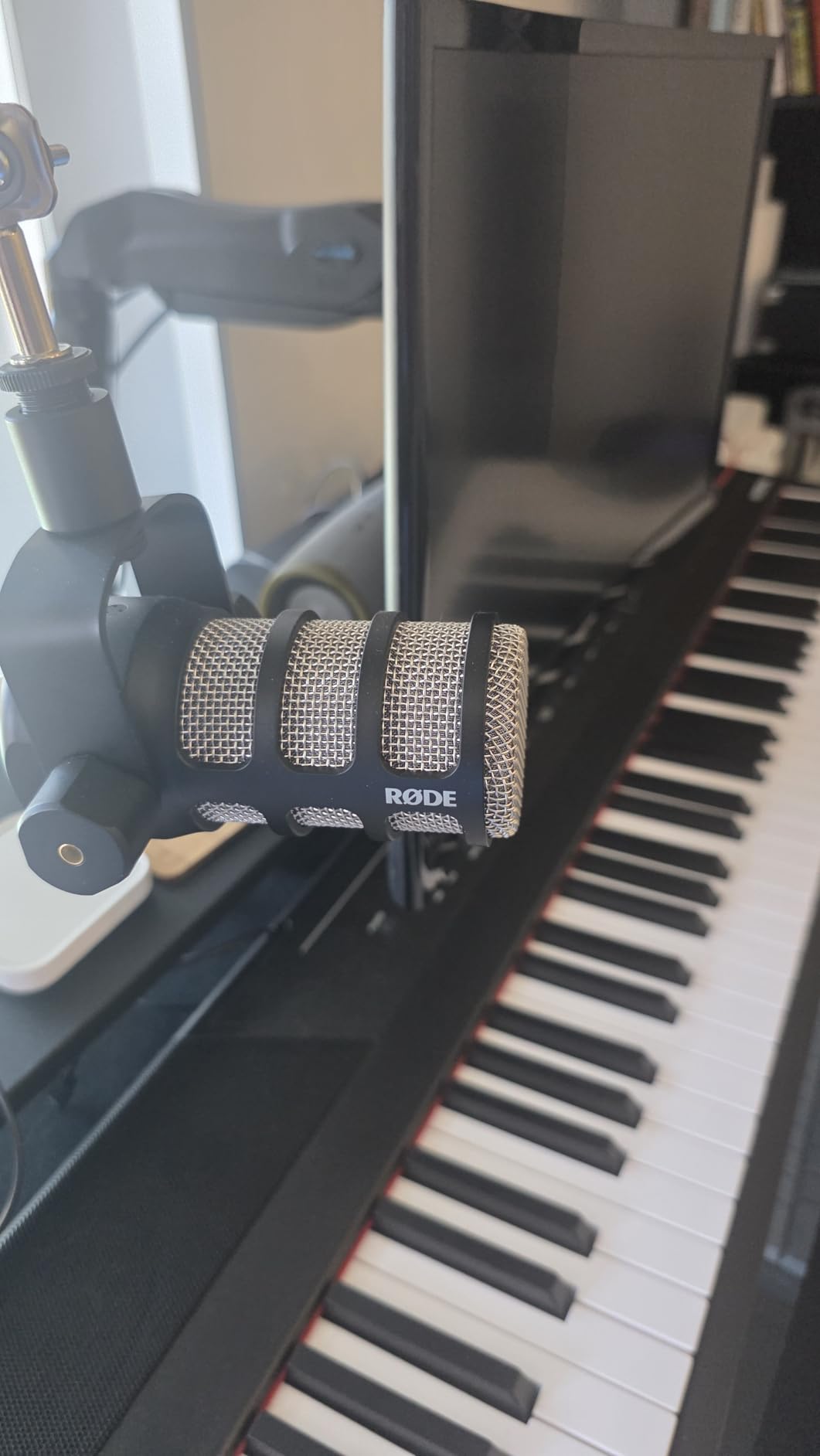 RØDE PodMic Cardioid Dynamic Broadcast Microphone - XLR Output, Requires Audio Interface (RØDECaster, AI-1, or similar). For USB Plug-and-Play, see PodMic USB. customer photo 2