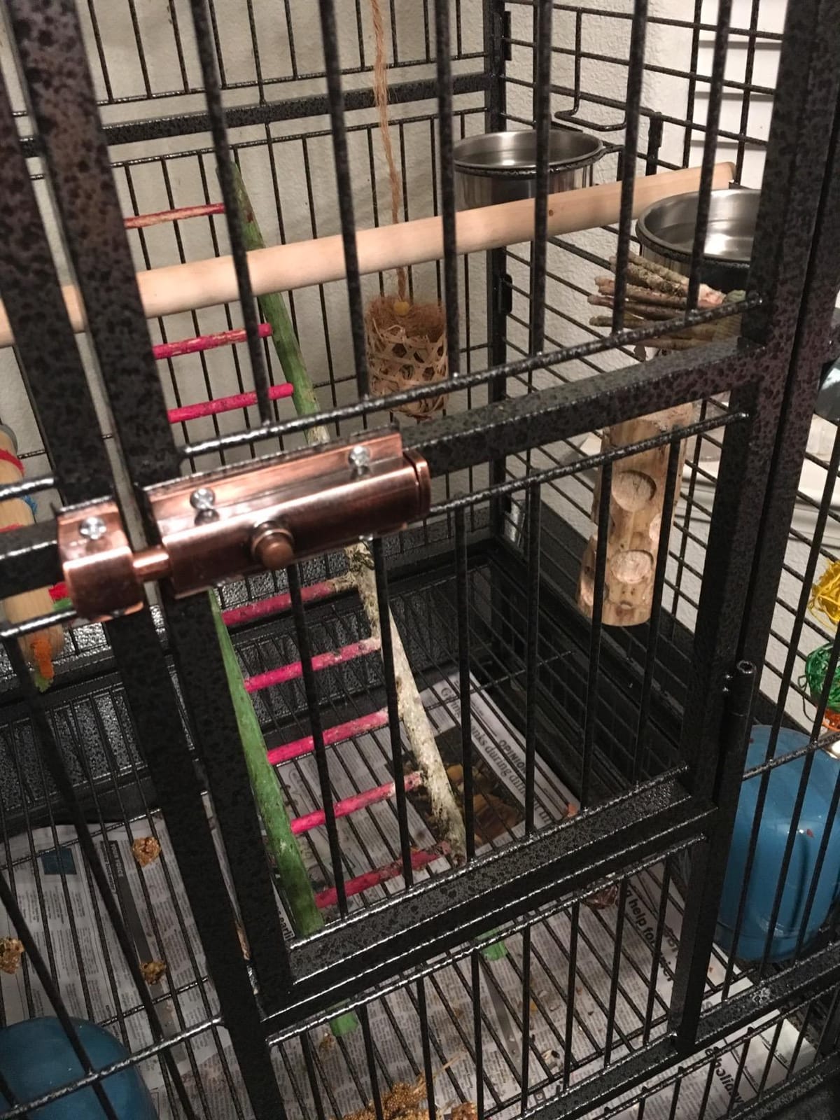 Yaheetech 63'' Bird Cage with Stand Wrought Iron Rolling Open Play Top Large Bird Cage for Mini Macaw African Grey Amazon Parrot customer photo 2