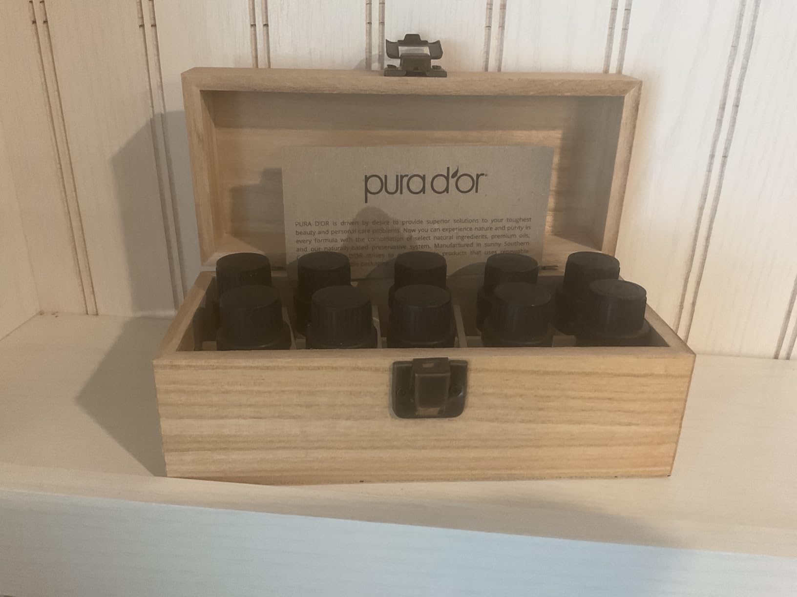 PURA D'OR Organic Perfect10 Essential Oils Aromatherapy Box Set, 10mL x10 | Diffuser Blends, Gift-Ready Wood Case, USDA Certified, 100% Pure, Massage, DIY Beauty, Home Fragrance, Relaxation Routine customer photo 2