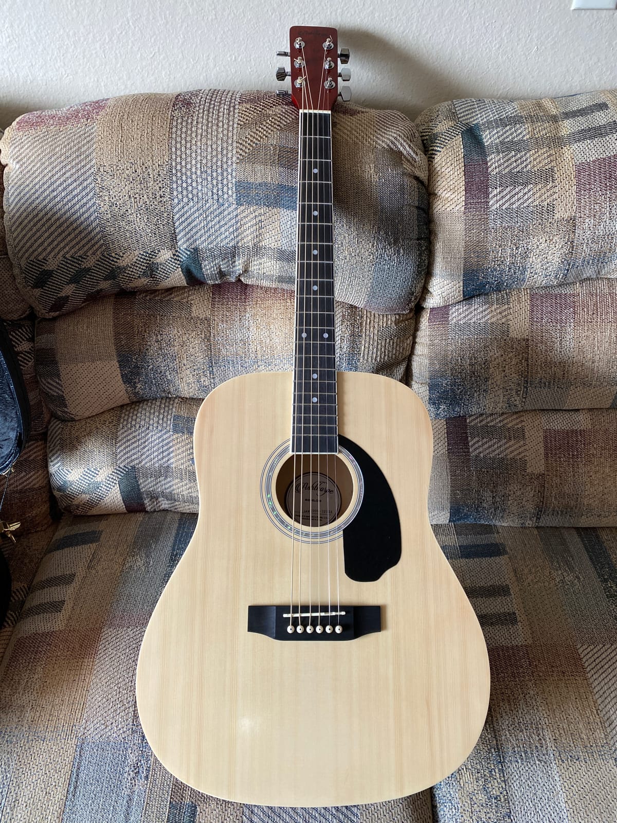 Ashthorpe Full-Size Dreadnought Acoustic-Electric Guitar Bundle - Premium Tonewoods - Brown customer photo 1