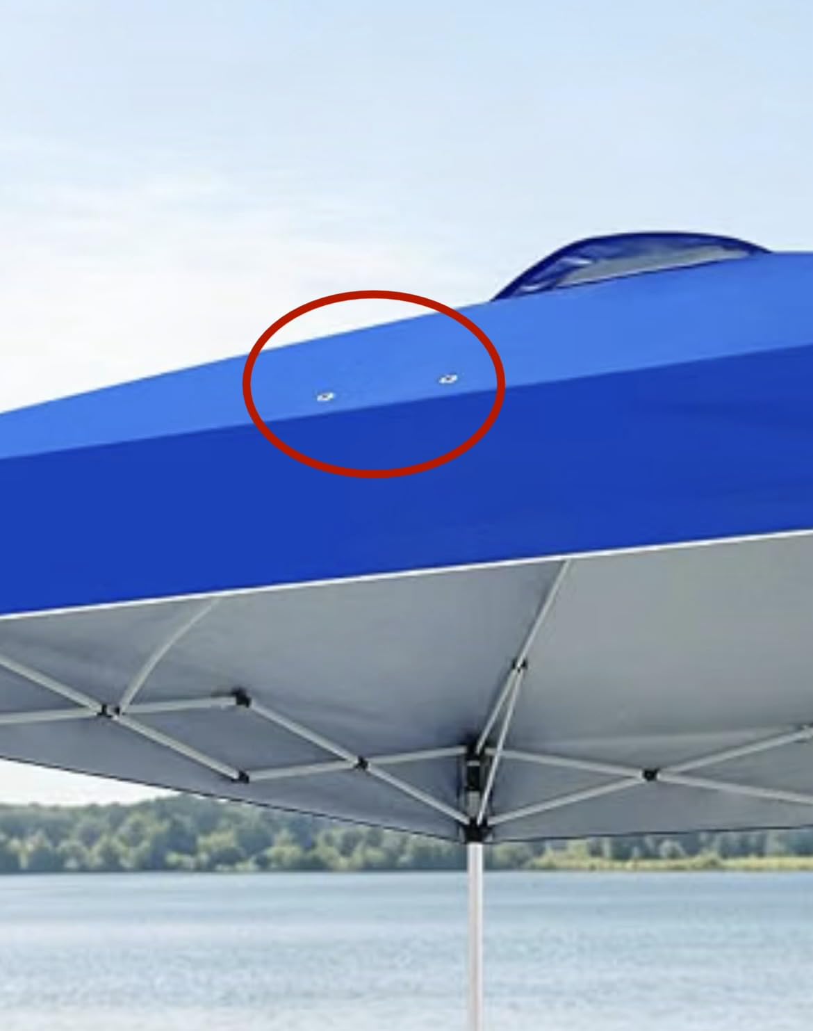 EAGLE PEAK 10x10 Pop Up Canopy Tent Easy Up Canopy Outdoor, Blue | Patented PeakPush Center Lock, 1 Person Setup Portable Pop Up Tent, Beach, Markets, Camping Sport Events, Wheeled Carry Bag customer photo 1