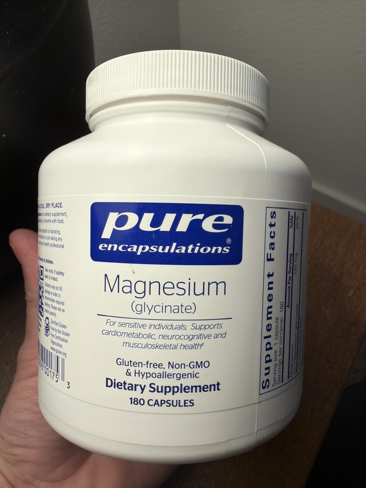 Pure Encapsulations Magnesium (Glycinate), 90 Capsules | Supplement to Support Stress Relief, Sleep, Heart Health, Nerves, Muscles, and Metabolism* customer photo 1