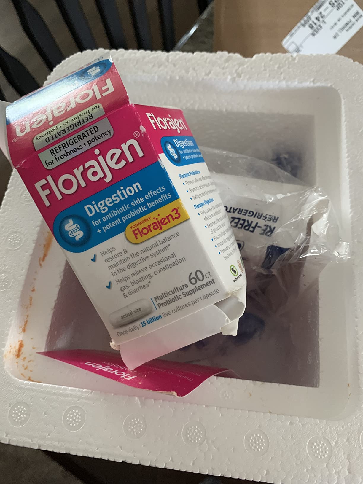 Florajen Digestion Probiotic, Advanced Relief, 90 Capsules | Gas, Bloating, & Constipation, Lactobacillus for Gut Health, Regularity, & Balanced Flora, Refrigerated Potency & Freshness customer photo 2