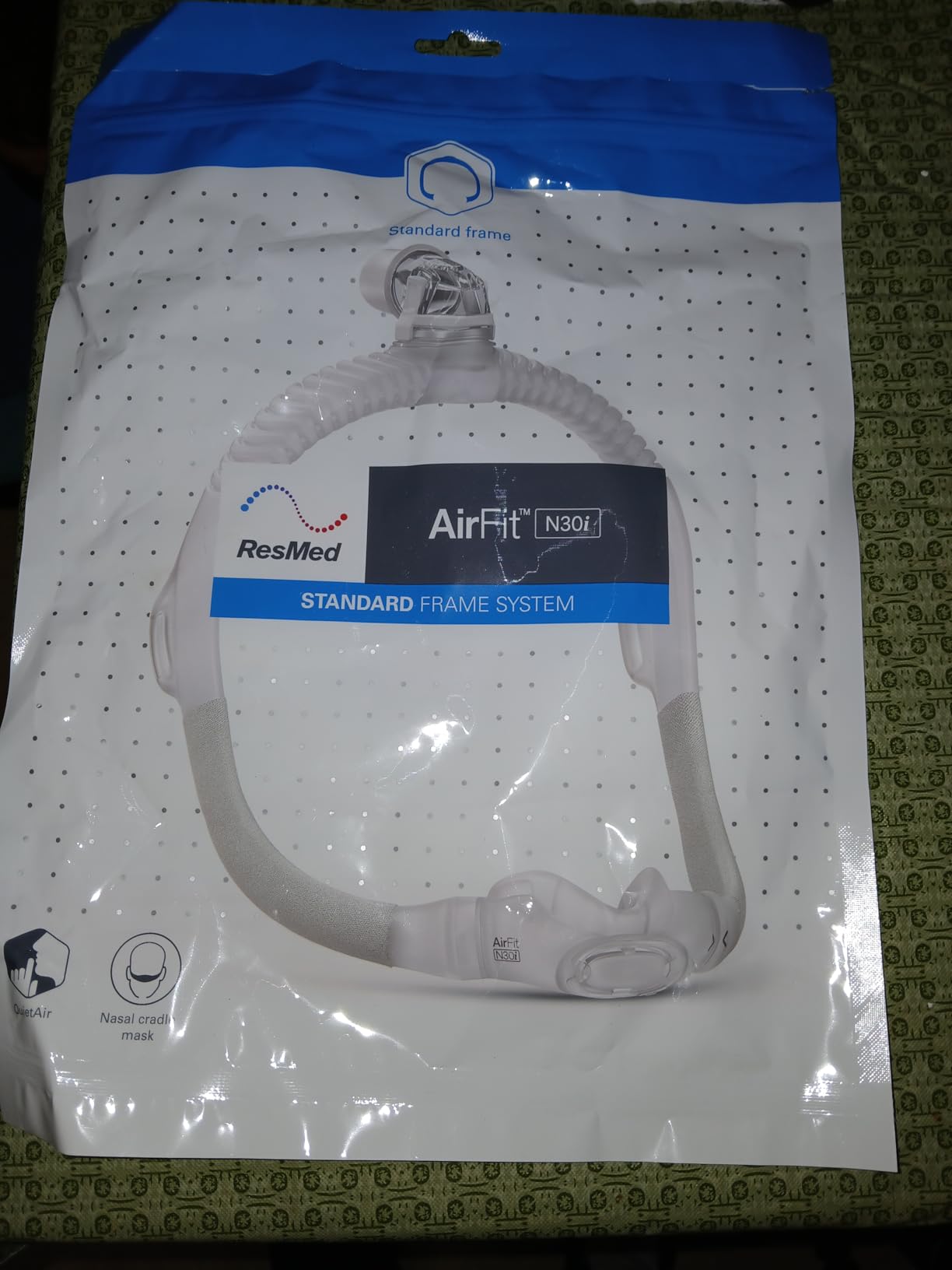 ResMed AirFit N30i Frame System Without Headgear, Stnd Frame Medium Cushion customer photo 1