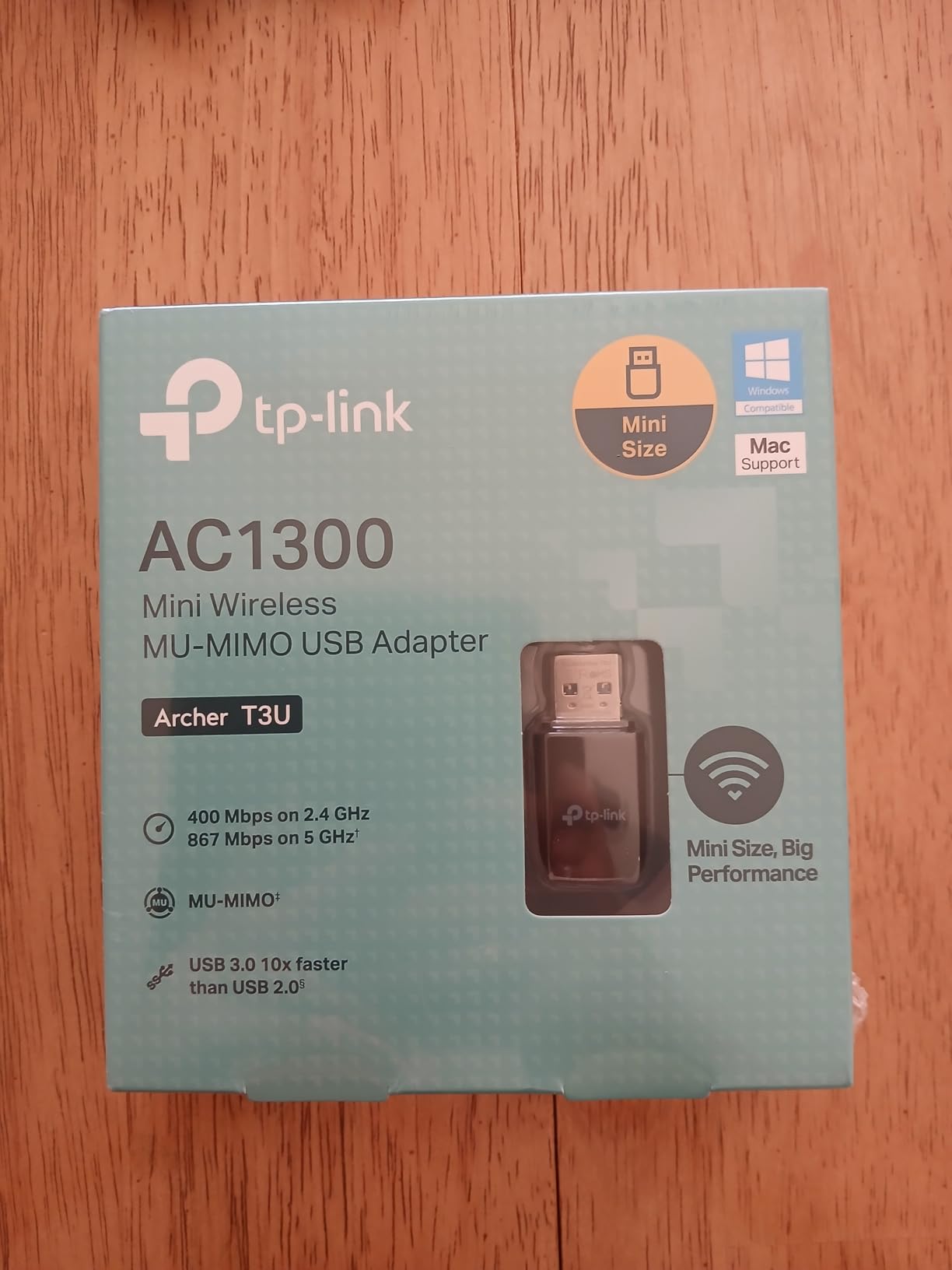 TP-Link AC1300 USB WiFi Adapter for Desktop PC 2.4/5G Dual Band WiFi Dongle | Wireless Adapter for PC, MU-MIMO PC WiFi Adapter, USB 3.0, Support Win11, 10, 8.1, 8, 7, XP/Mac OS X 10.9-10.14 (Archer T3U) customer photo 2