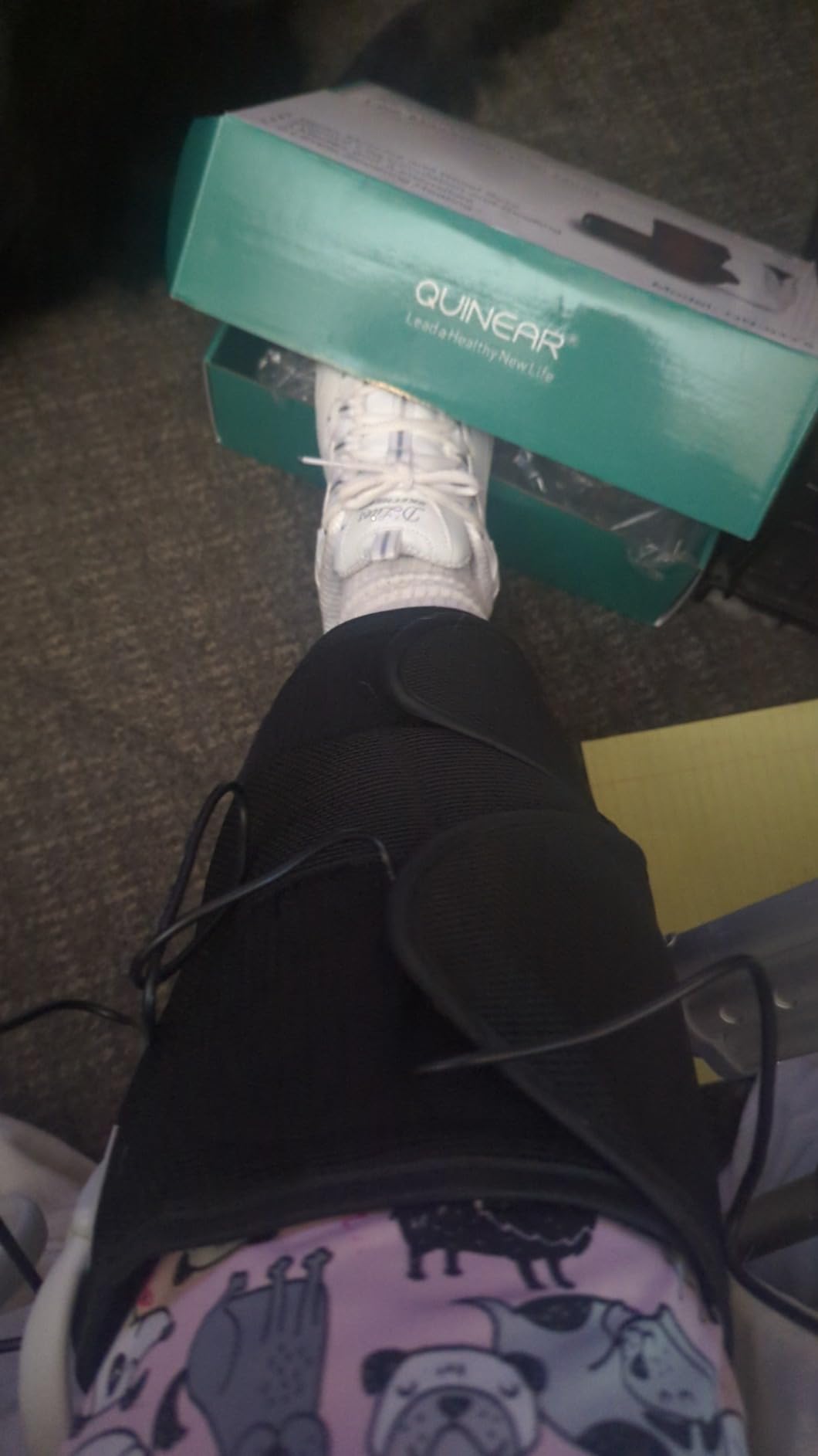 QUINEAR Leg Massager with Heat and Compression, Air Pressure Calf Massager with 2 Heating 3 Intensities, Sequential Compression Device for Circulation and Pain Relief, Ideal Gift customer photo 2