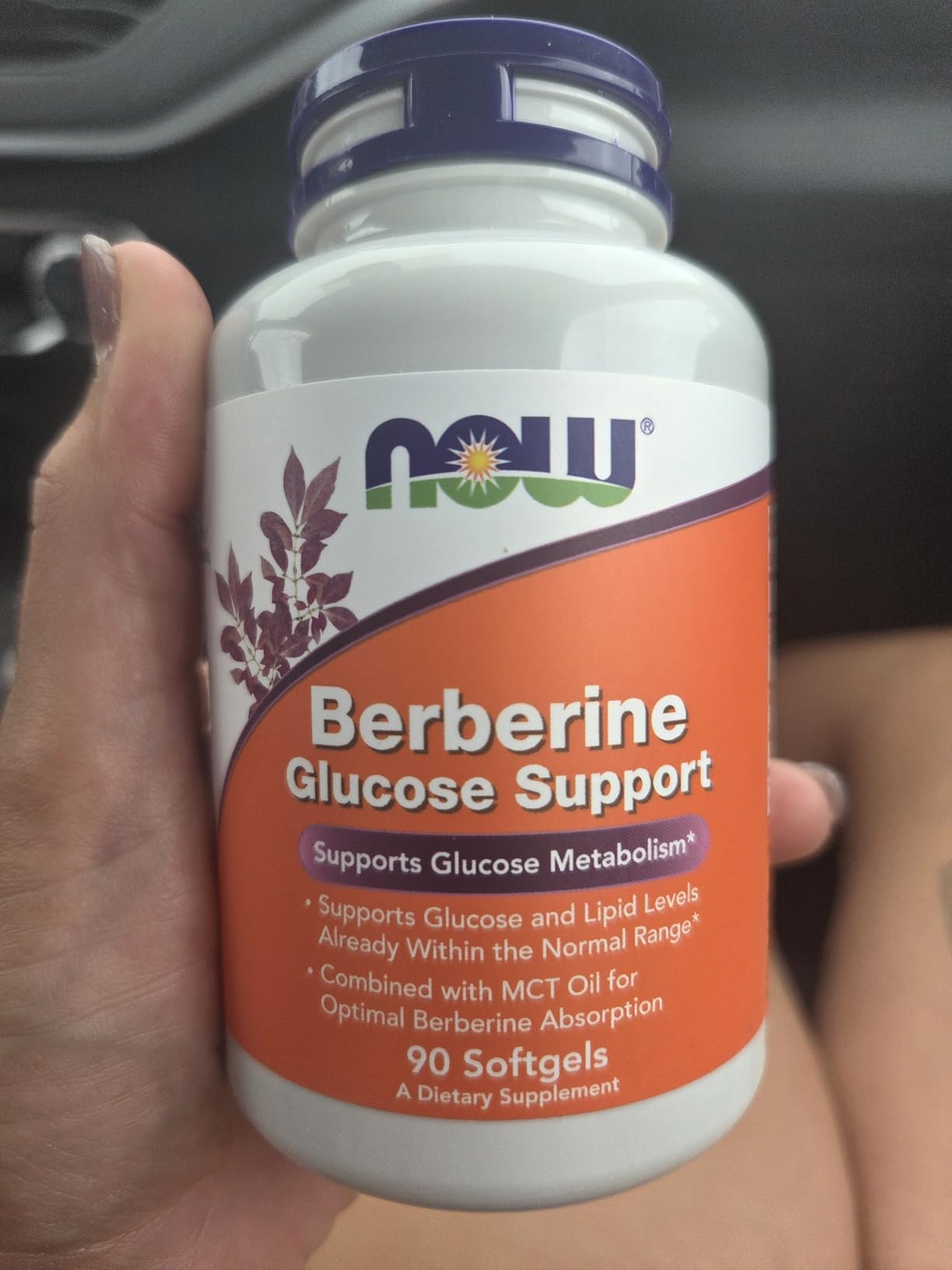 NOW Foods Supplements, Berberine Glucose Support, Combined with MCT Oil for Optimal Berberine Absorption, 90 Softgels customer photo 2