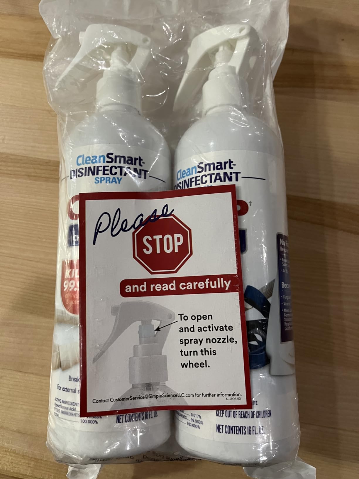 CleanSmart CPAP Disinfectant Spray for Face Mask and Hose, 16 oz (2 pack) | Hypochlrous Acid Spray Kills 99.9% of Bacteria and Viruses on CPAP Equipment, Reservoirs, Tubing, Leaves No Fumes or Residue customer photo 1