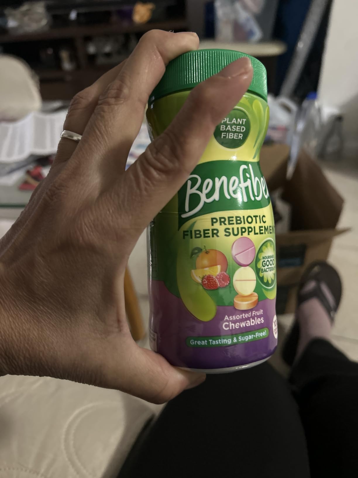 Benefiber Chewable Prebiotic Fiber Tablets, Assorted Fruit Flavors, 100 Ct customer photo 1